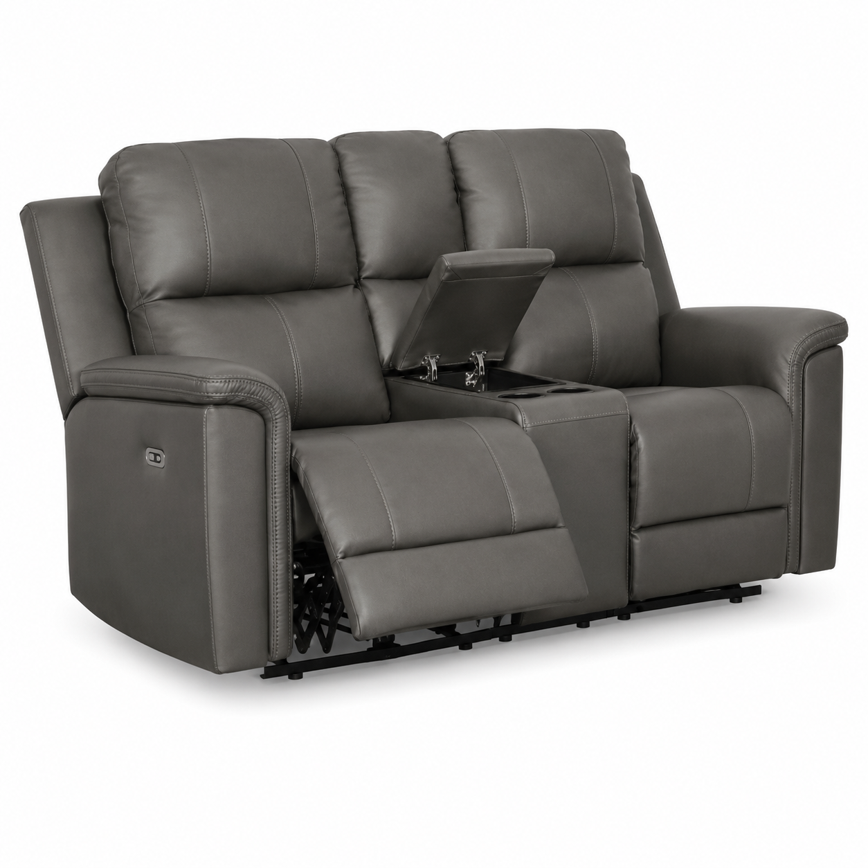 Bennett Power Reclining Loveseat with Console and Adjustable Headrests