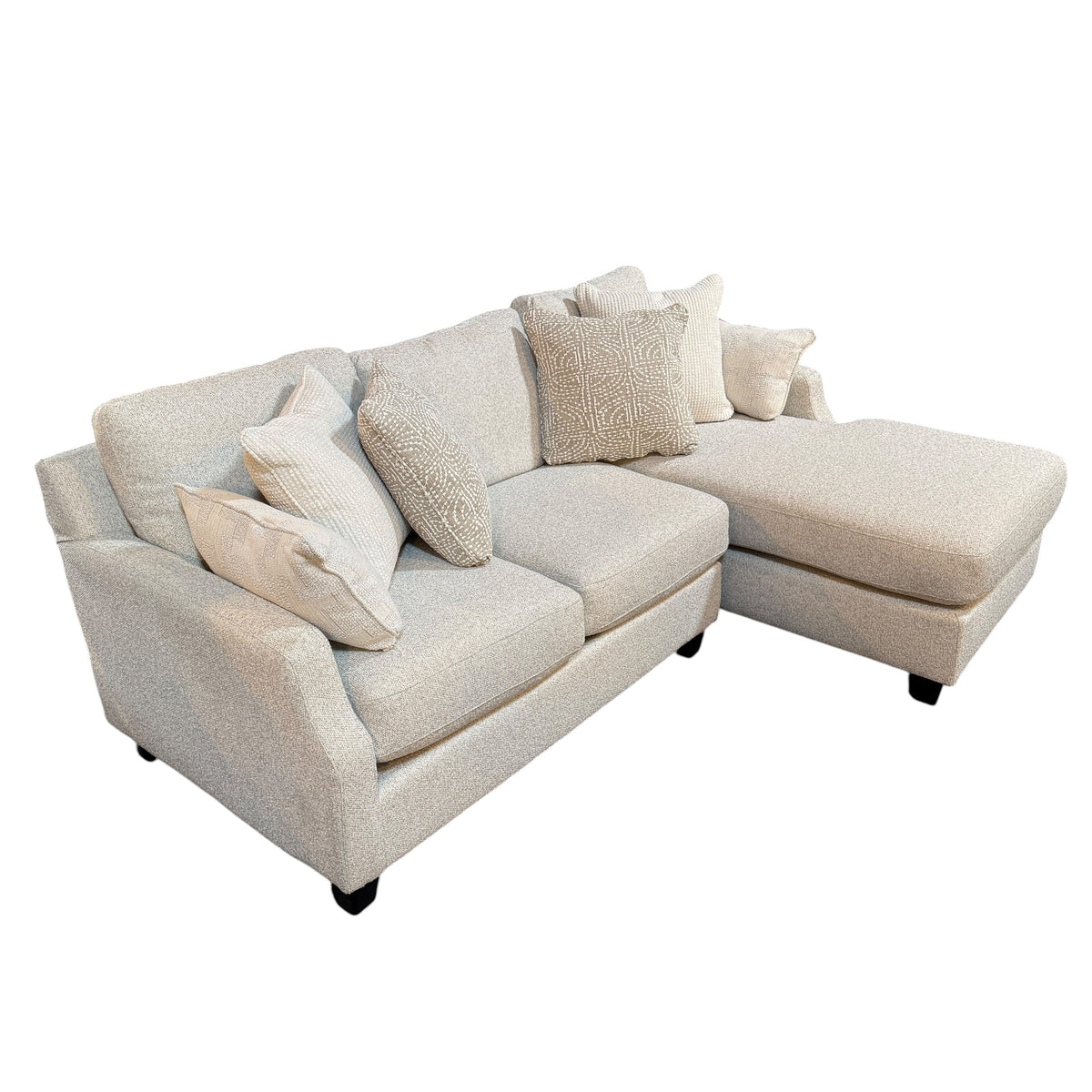 Pier Sectional with RAF Chaise in Gray