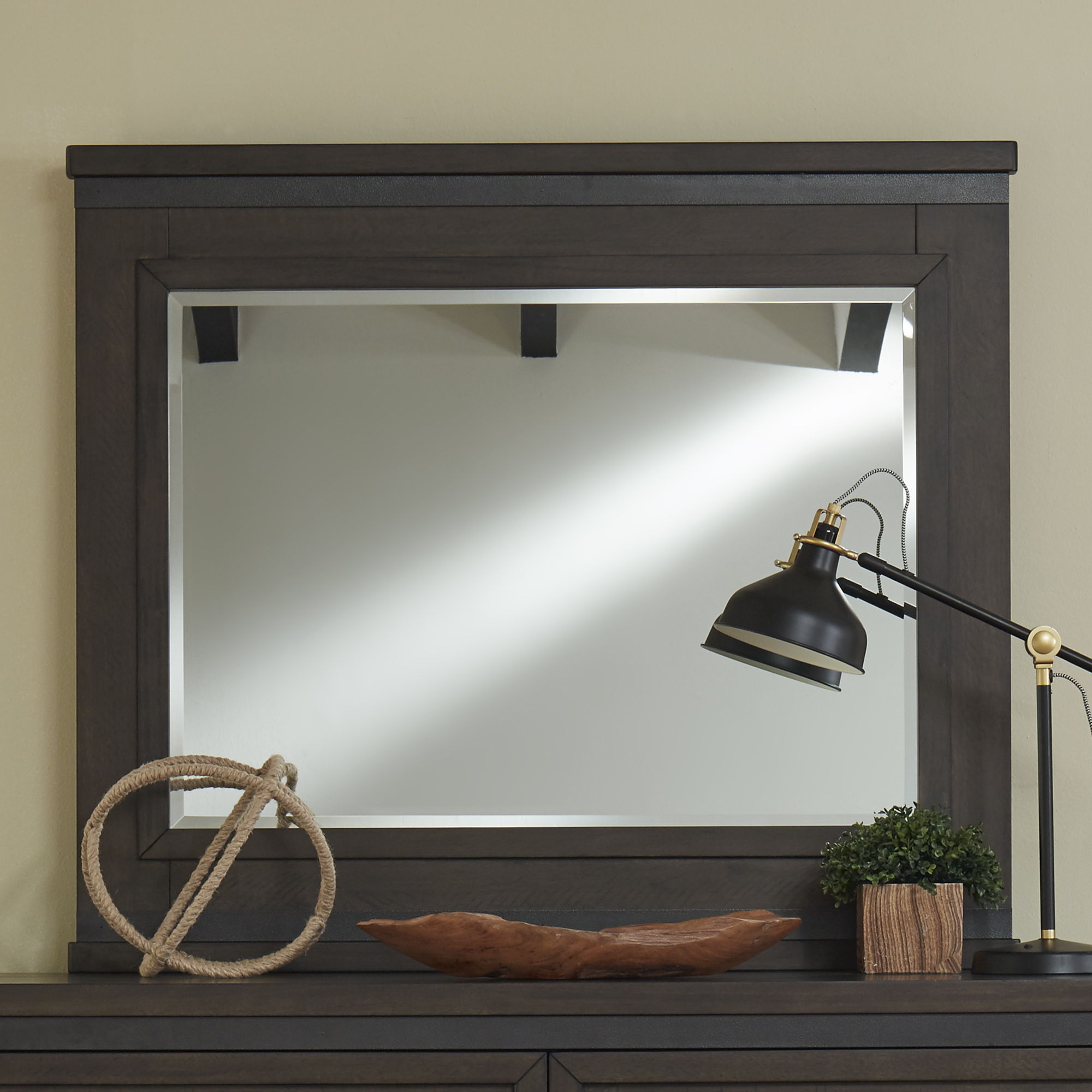 Thornwood Hills - Mirror Metal Strip Accents - Rock Beaten Brown