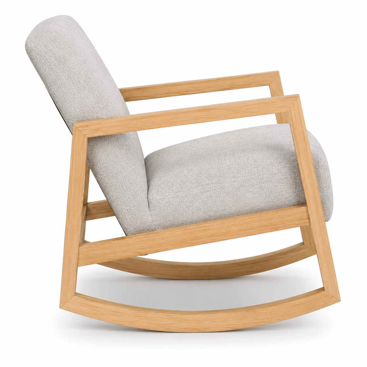 Everly Rocking Accent Chair Gray/Natural