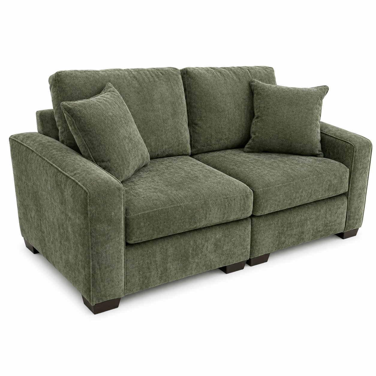 Alton 2 Pc Loveseat in Olive Green