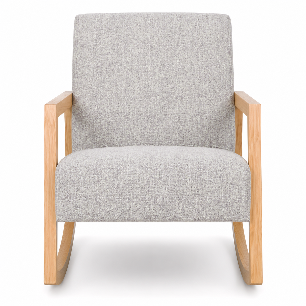 Everly Rocking Accent Chair Gray/Natural