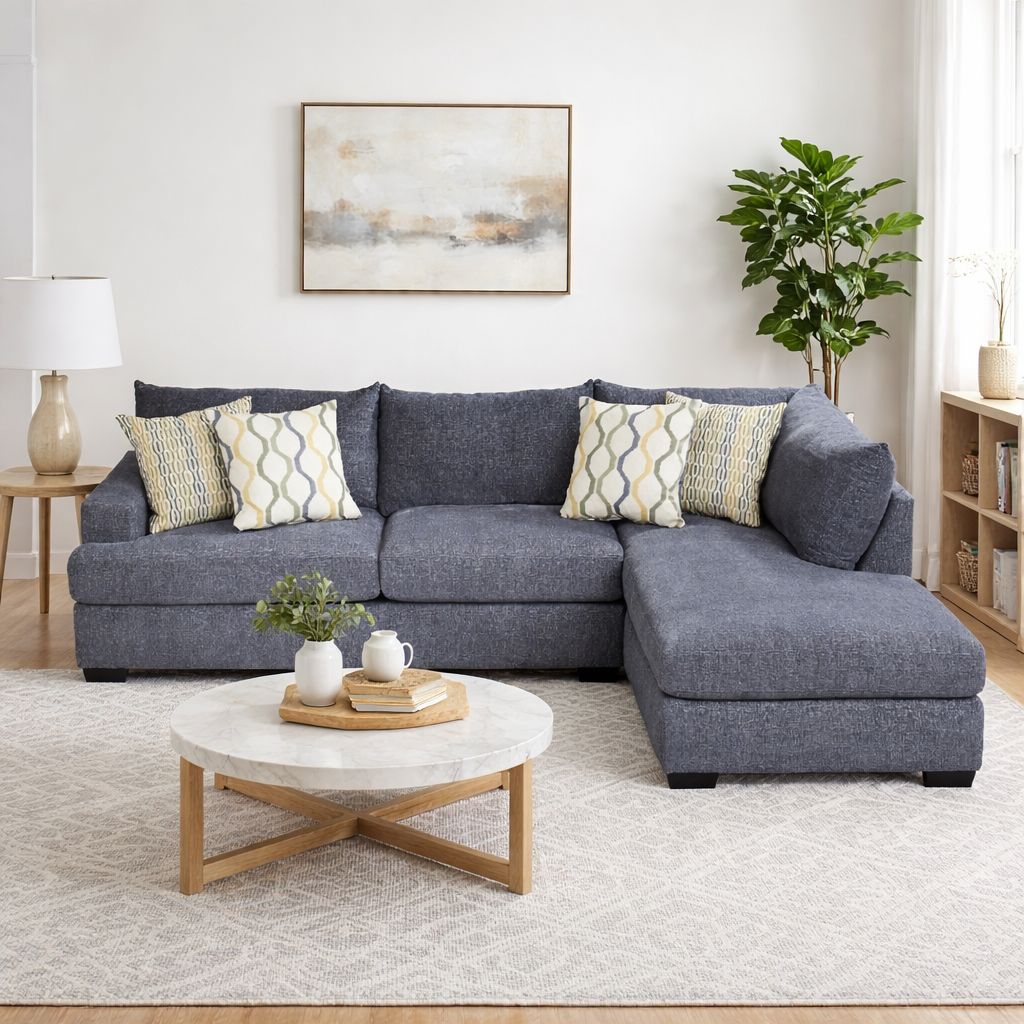 Sandburg Sectional with Bumper Chaise
