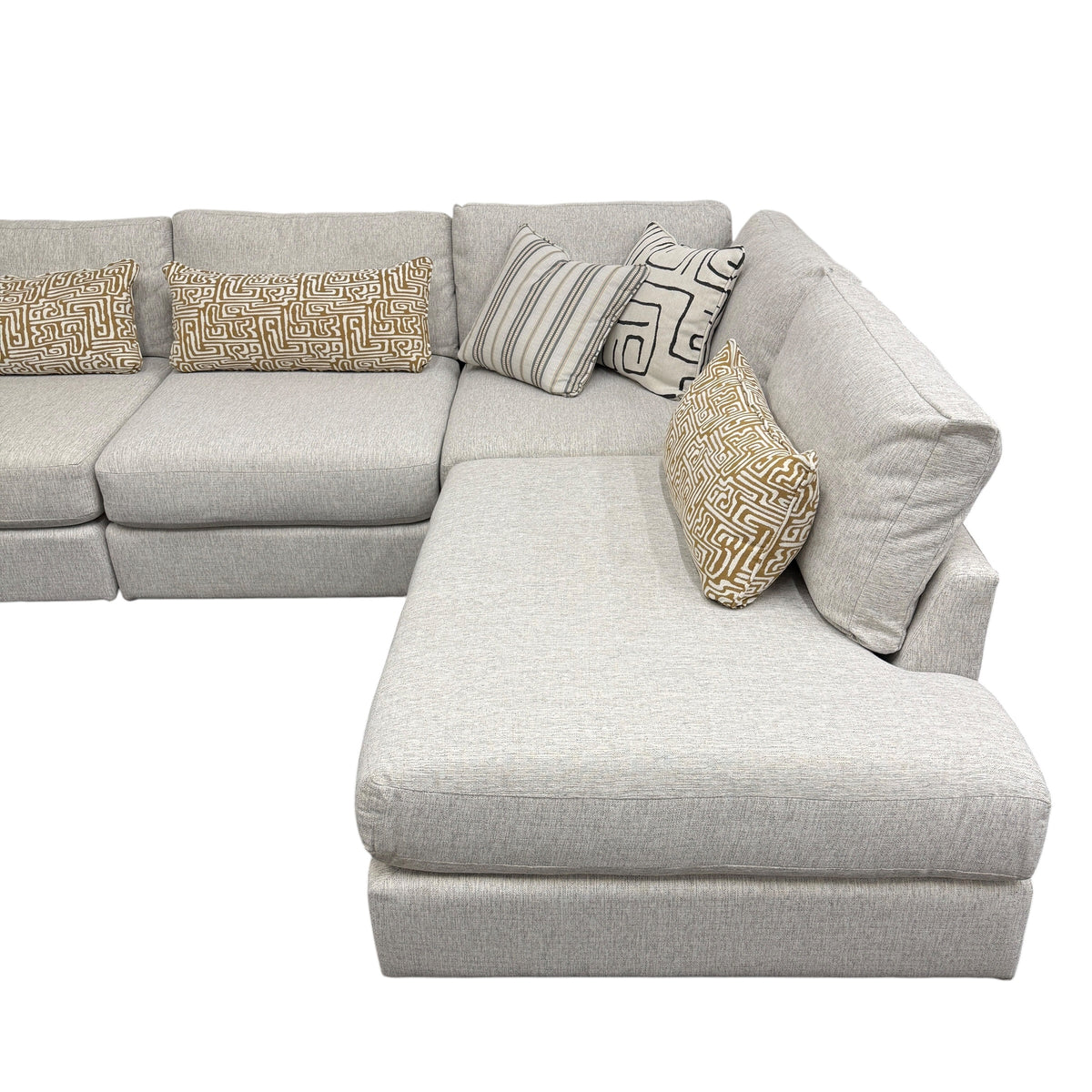 Mason Modular U- Shape Sectional with RAF Bumper Chaise