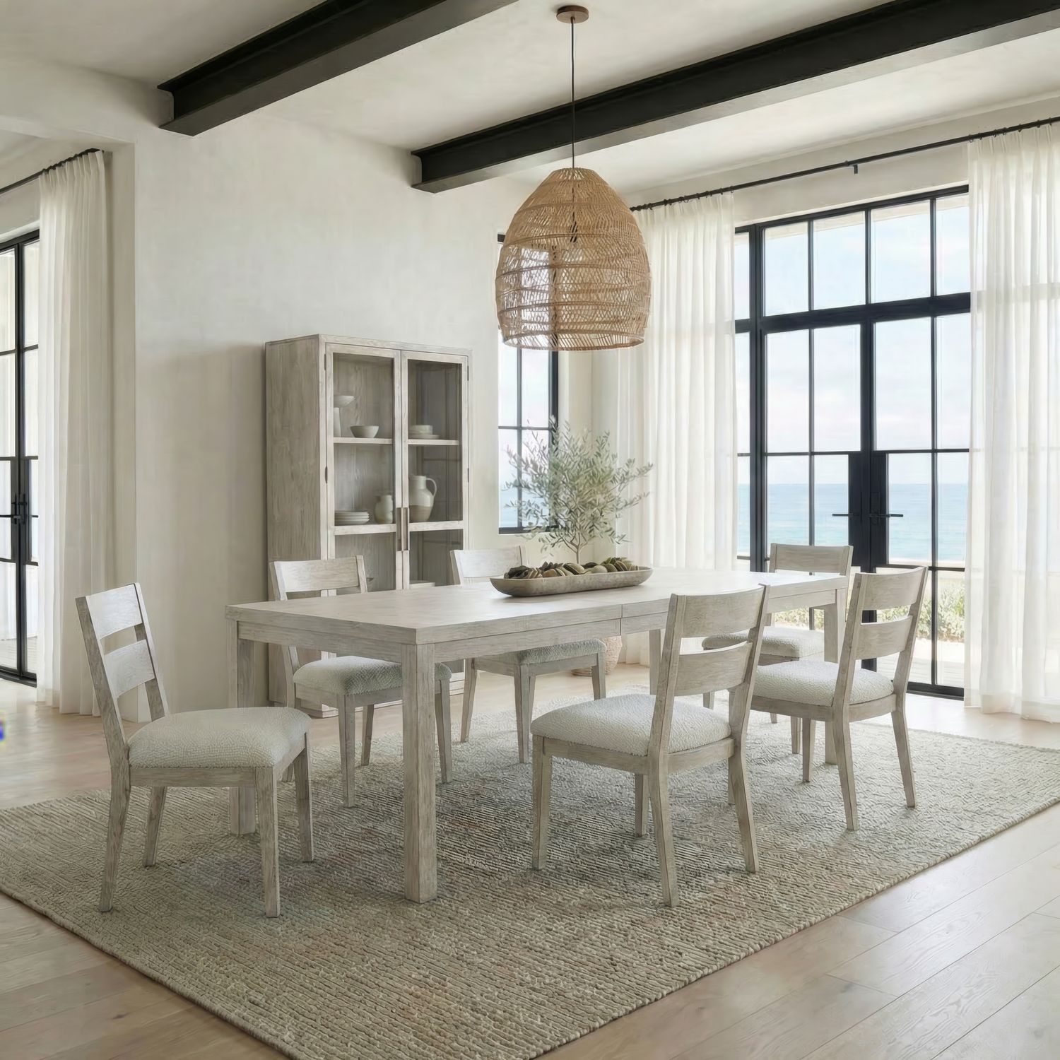 7 Piece Rectangular Table Set