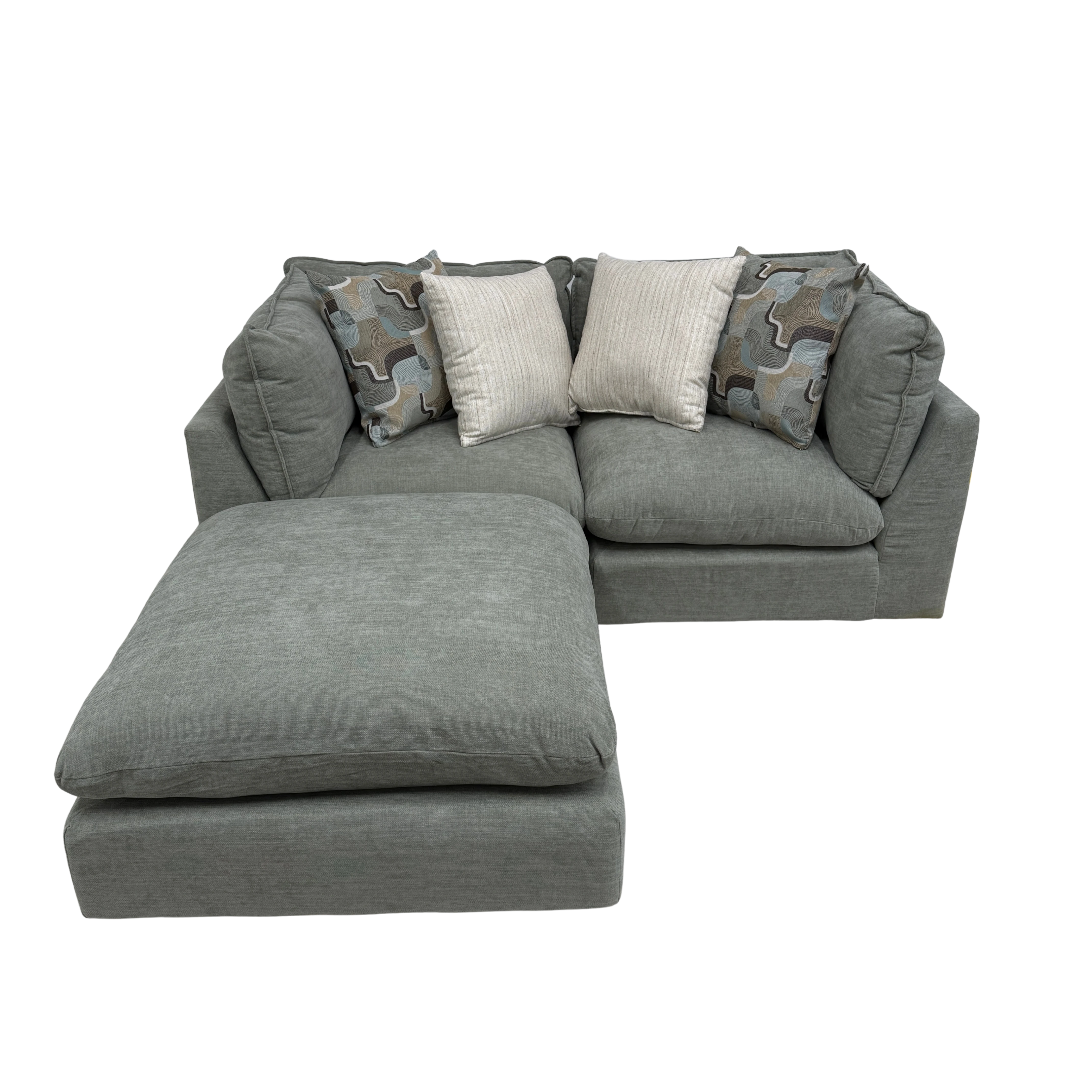 Willow 2-Piece Loveseat with Ottoman - Sage