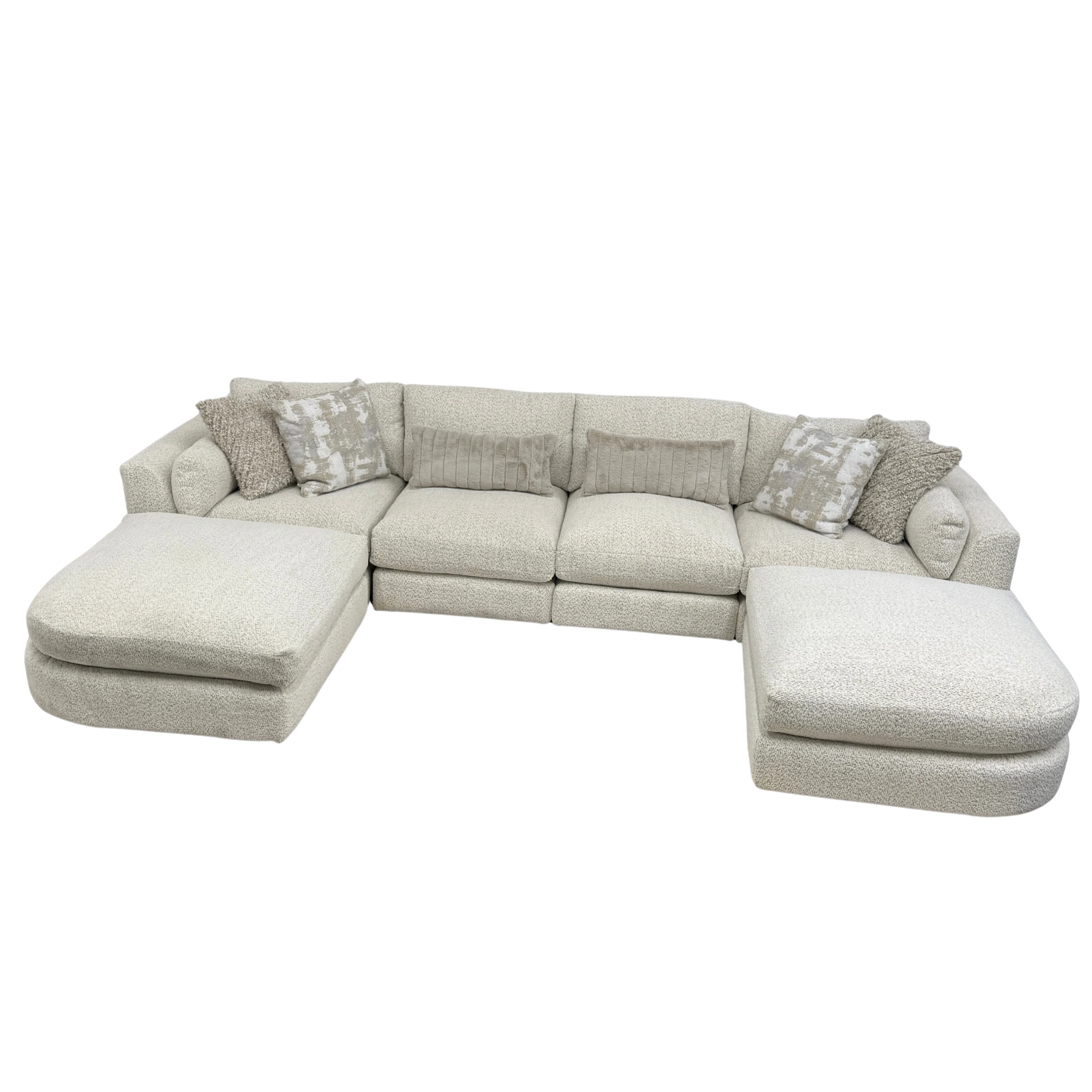 Juniper 4-Piece Sectional with 2 Ottomans