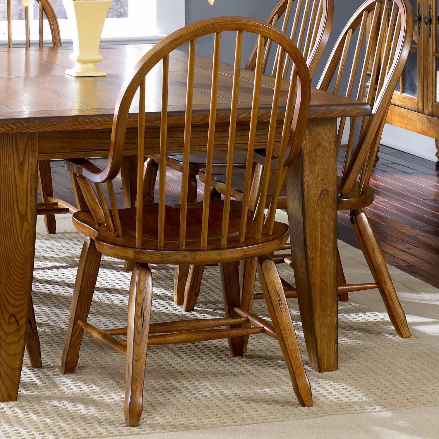 Bow Back Arm Chair - Oak