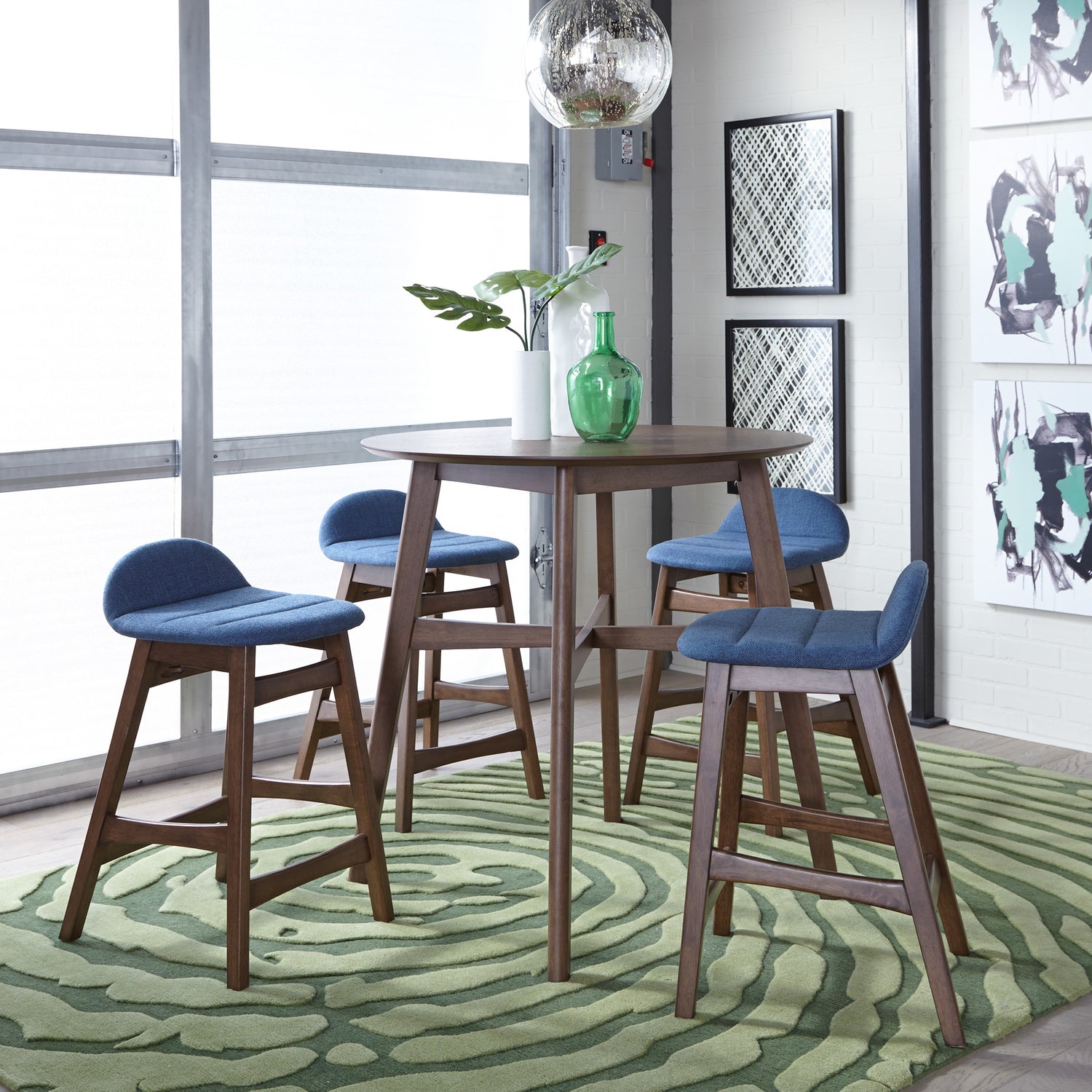 Space Savers 5-Piece Gathering Dining Table Set