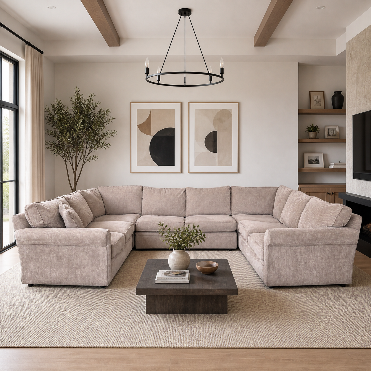 Crate & Barrel Sectional