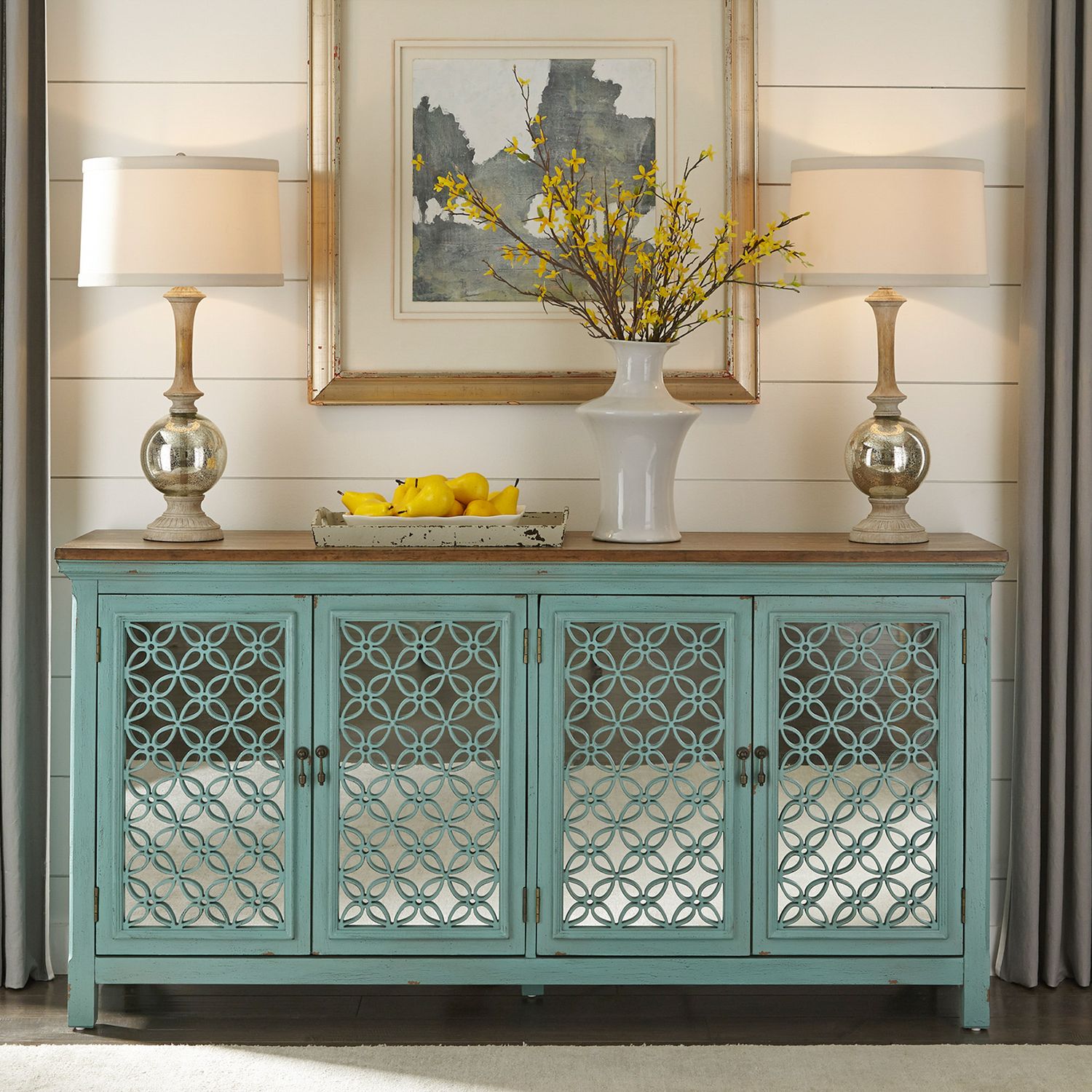 4 Door Accent Cabinet