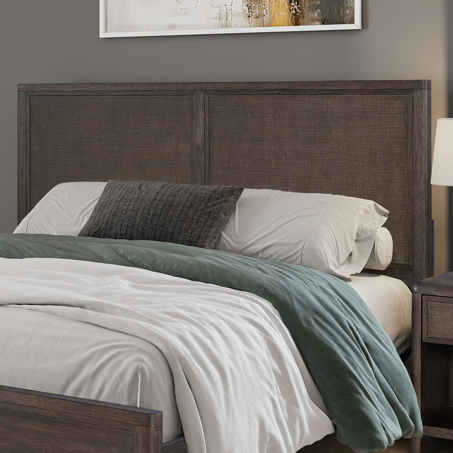 Queen Rafia Panel Headboard
