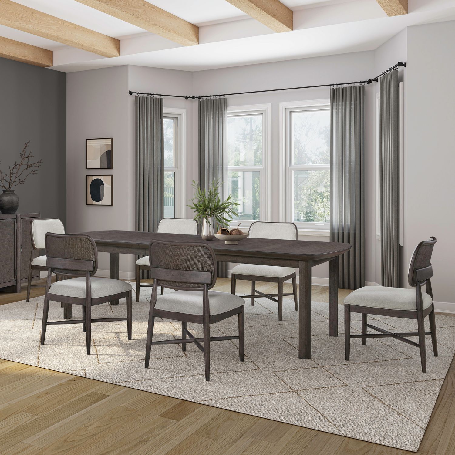 7 Piece Rectangular Table Set