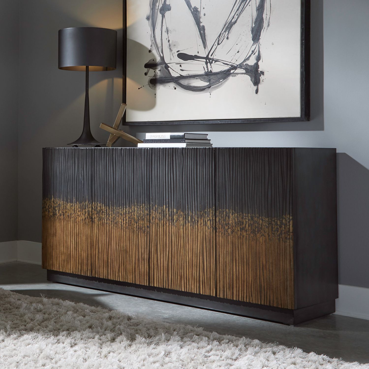 4 Door Accent Cabinet
