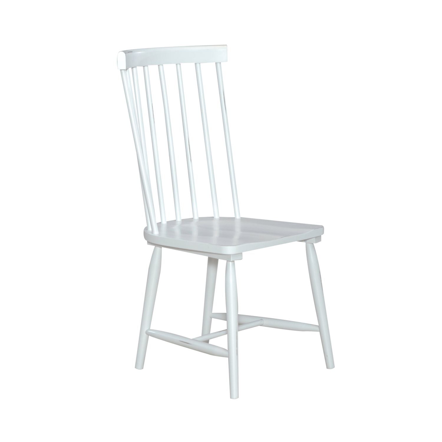 Spindle Back Side Chair - White (RTA)