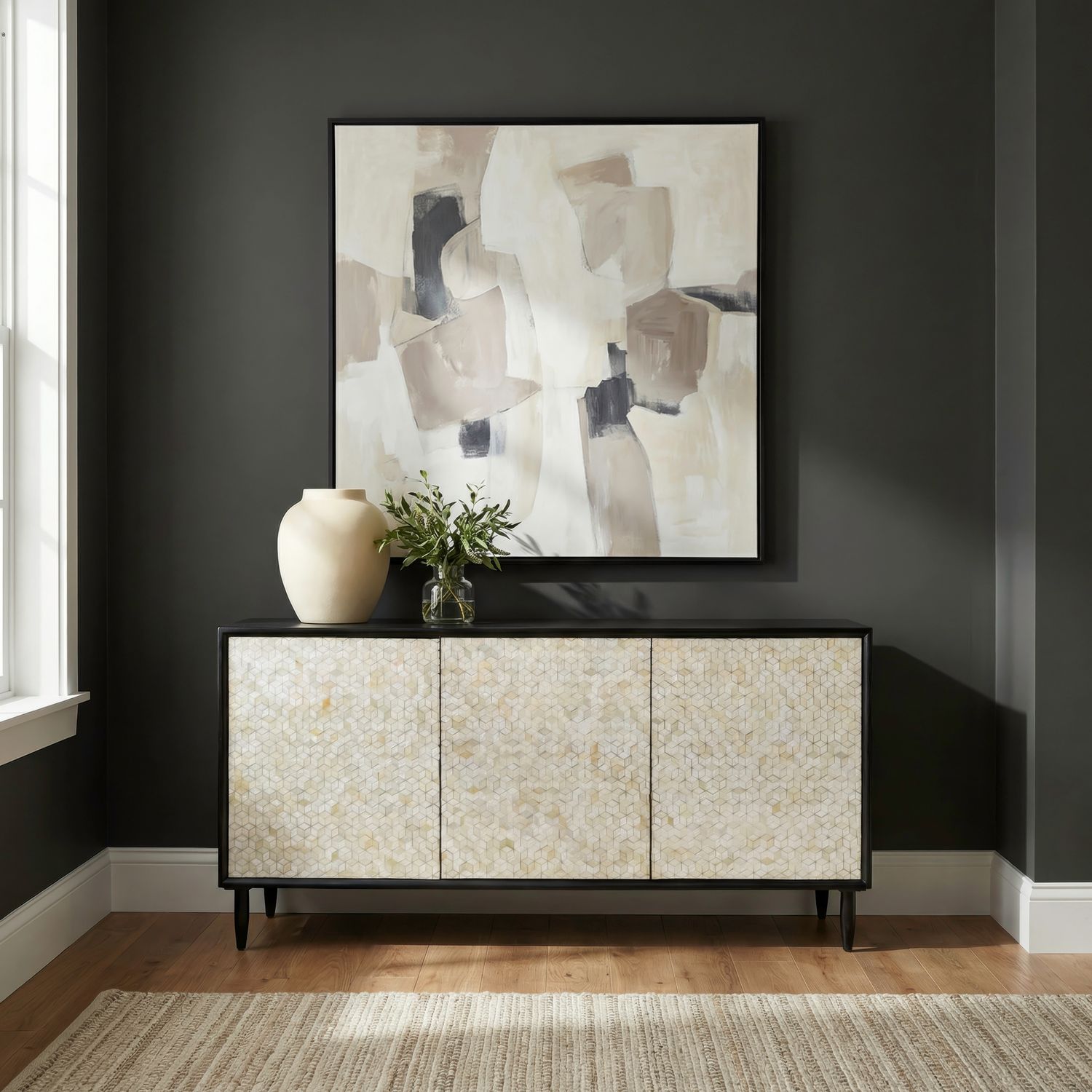 3 Door Accent Cabinet