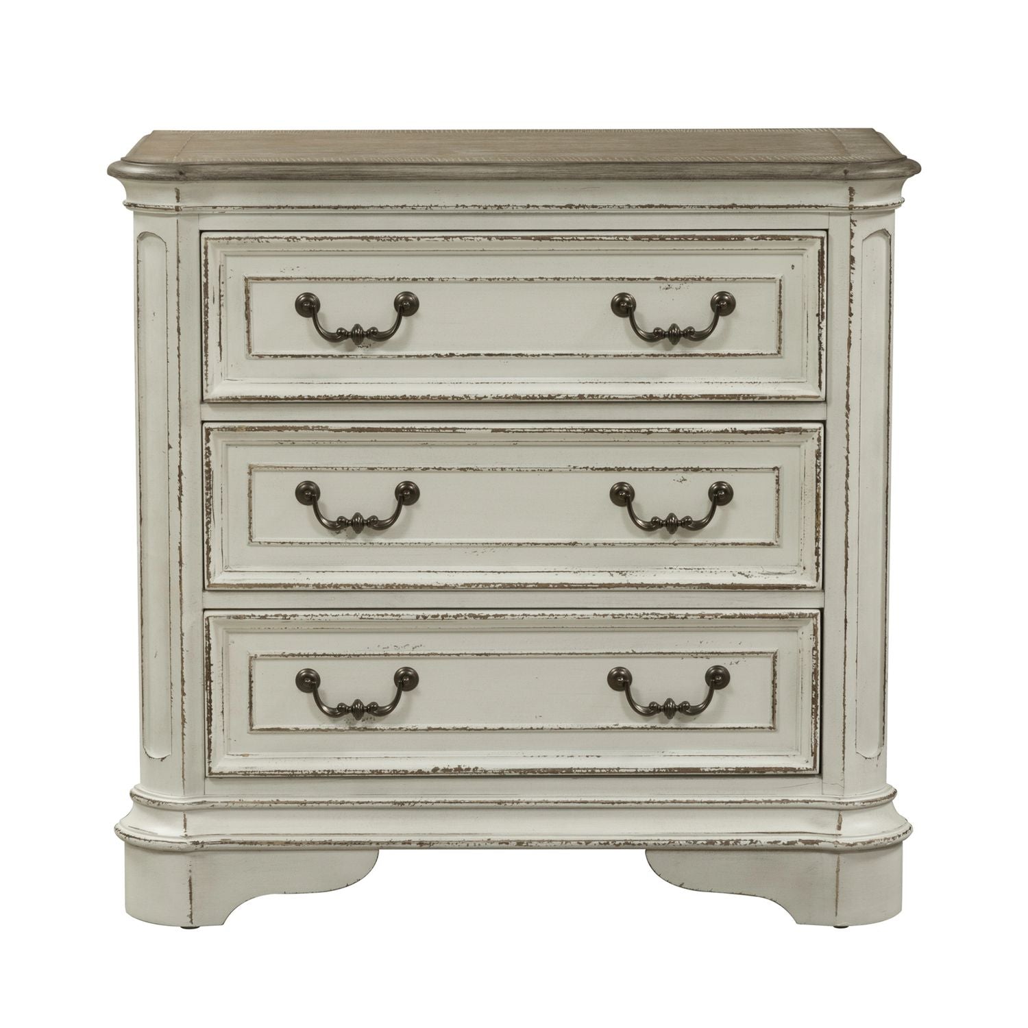 3 Drawer Bedside Chest w/ Charging Station
