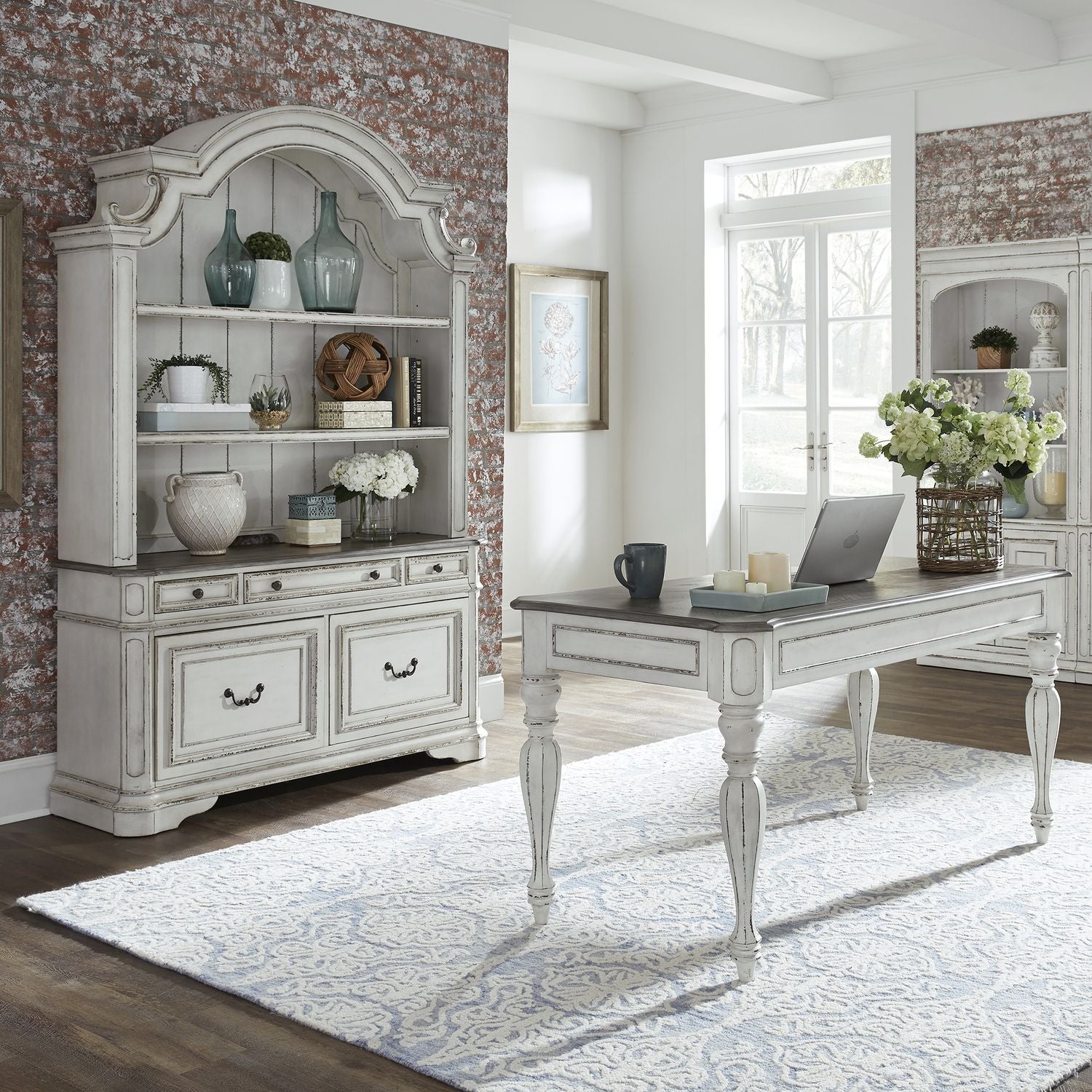 3 Piece Desk & Hutch Set