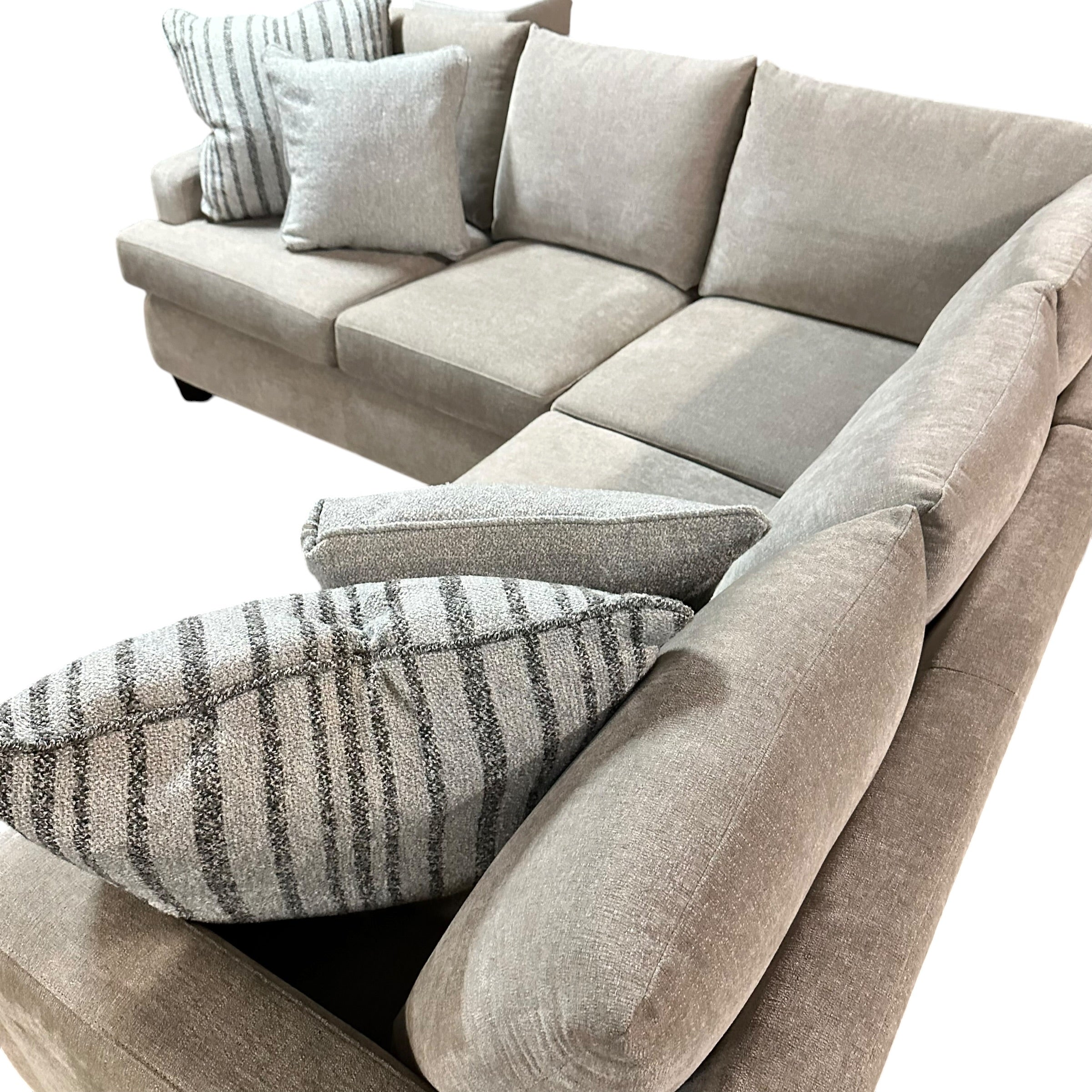 2 Pc Corner Sectional in Gray