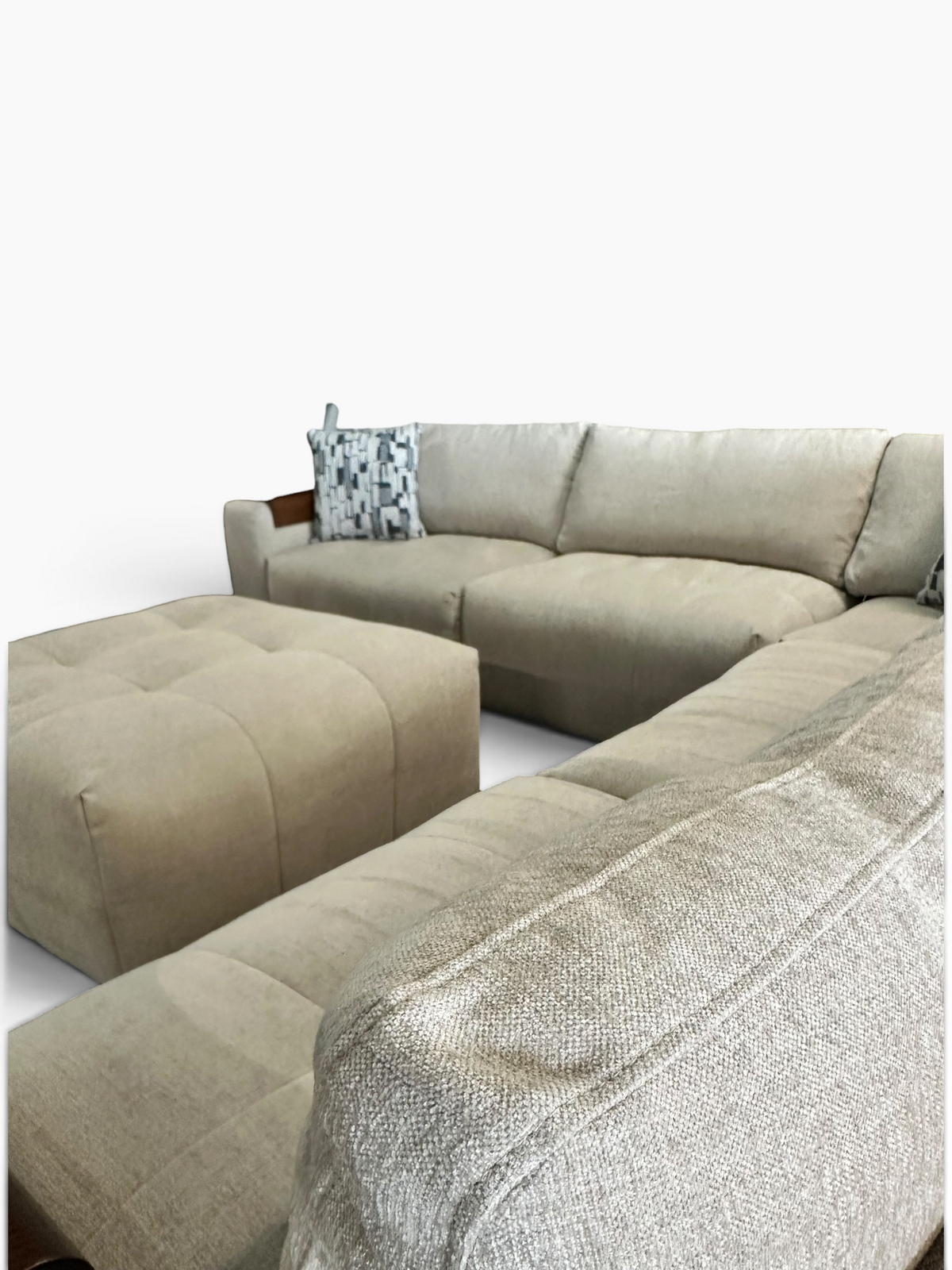 Modular 6-Piece Sectional with Ottoman