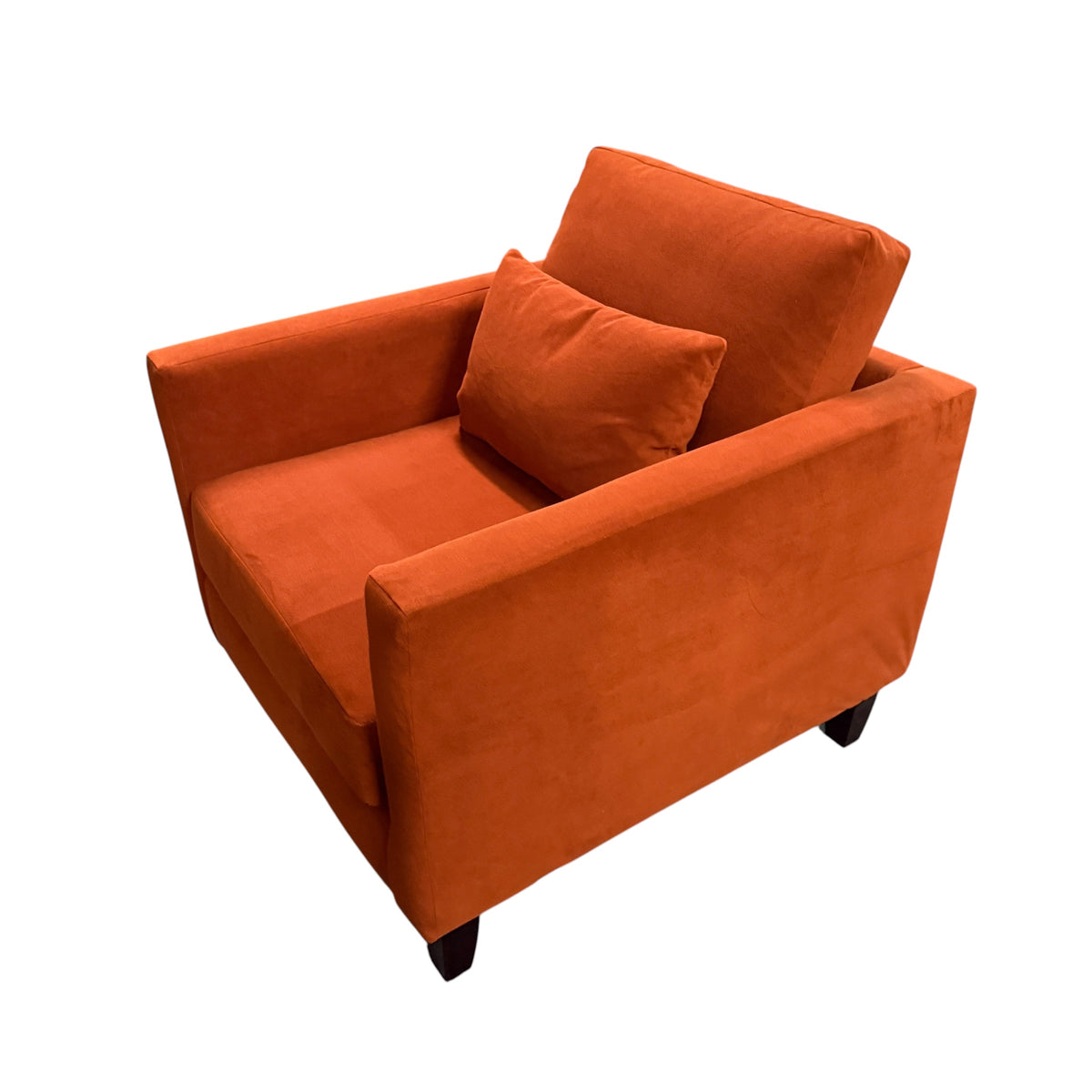 Orange Living Room Accent Chair