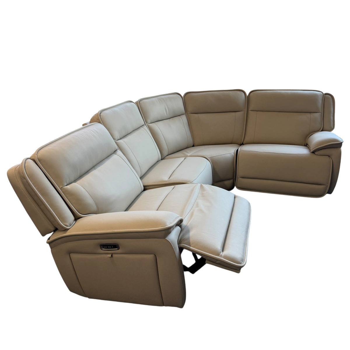 Madison 4 Pc Leather Reclining Sectional