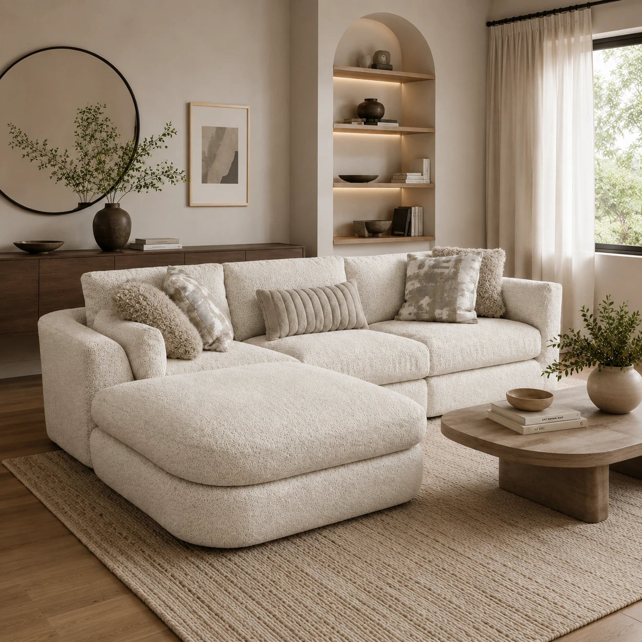Juniper 3-Piece Sofa with Ottoman