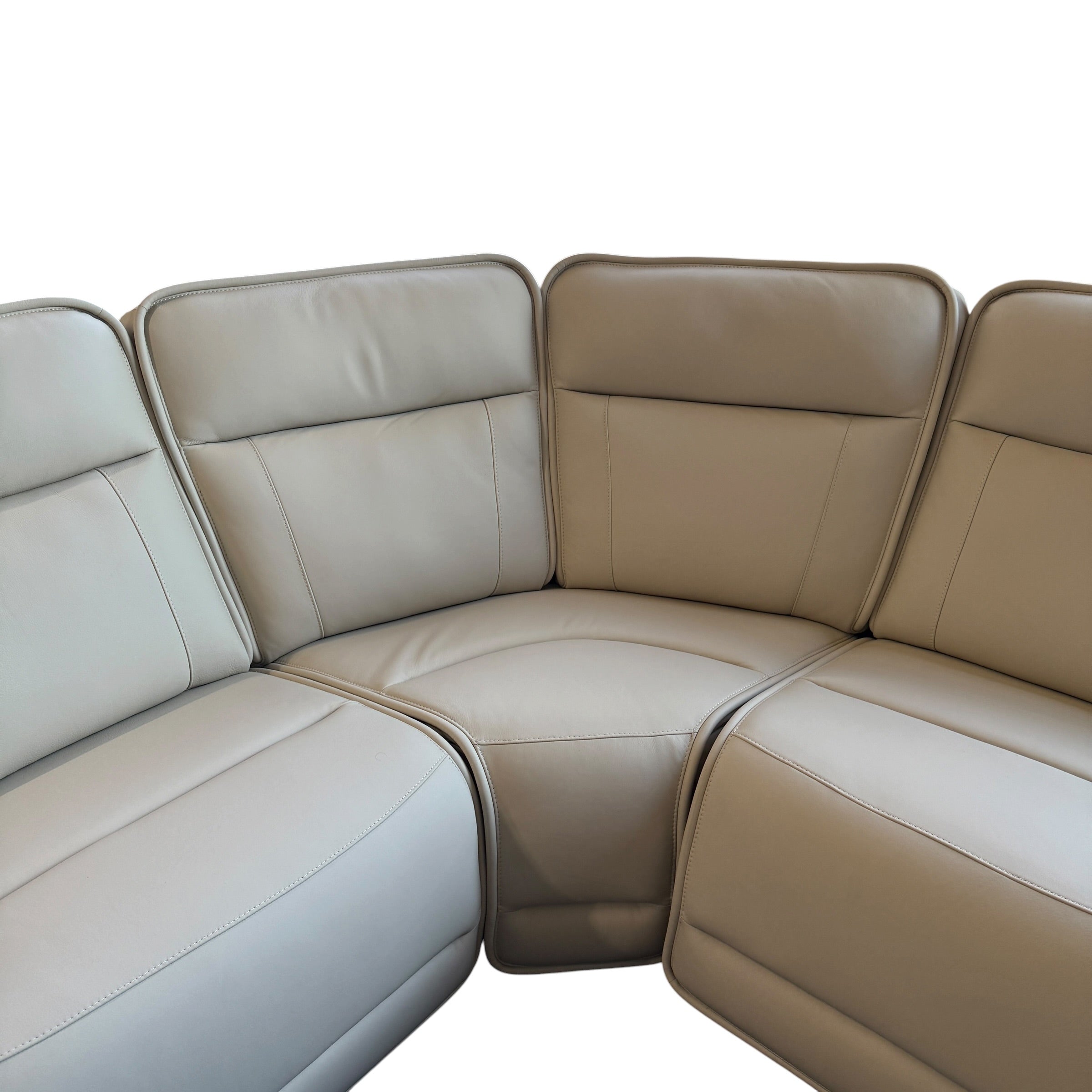 Madison 4 Pc Leather Reclining Sectional