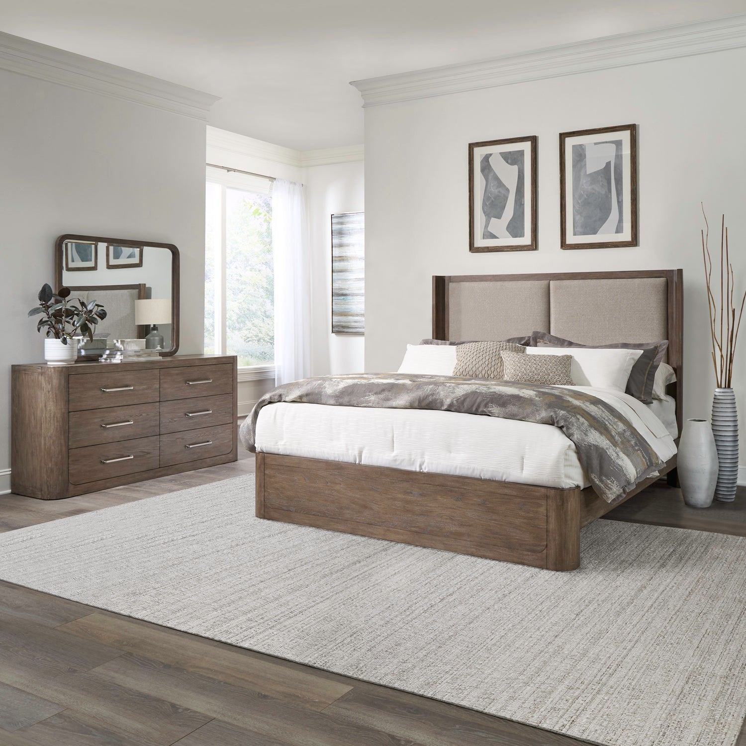 South Bend 3-Piece Bedroom Set – Shelter Bed, Dresser & Mirror