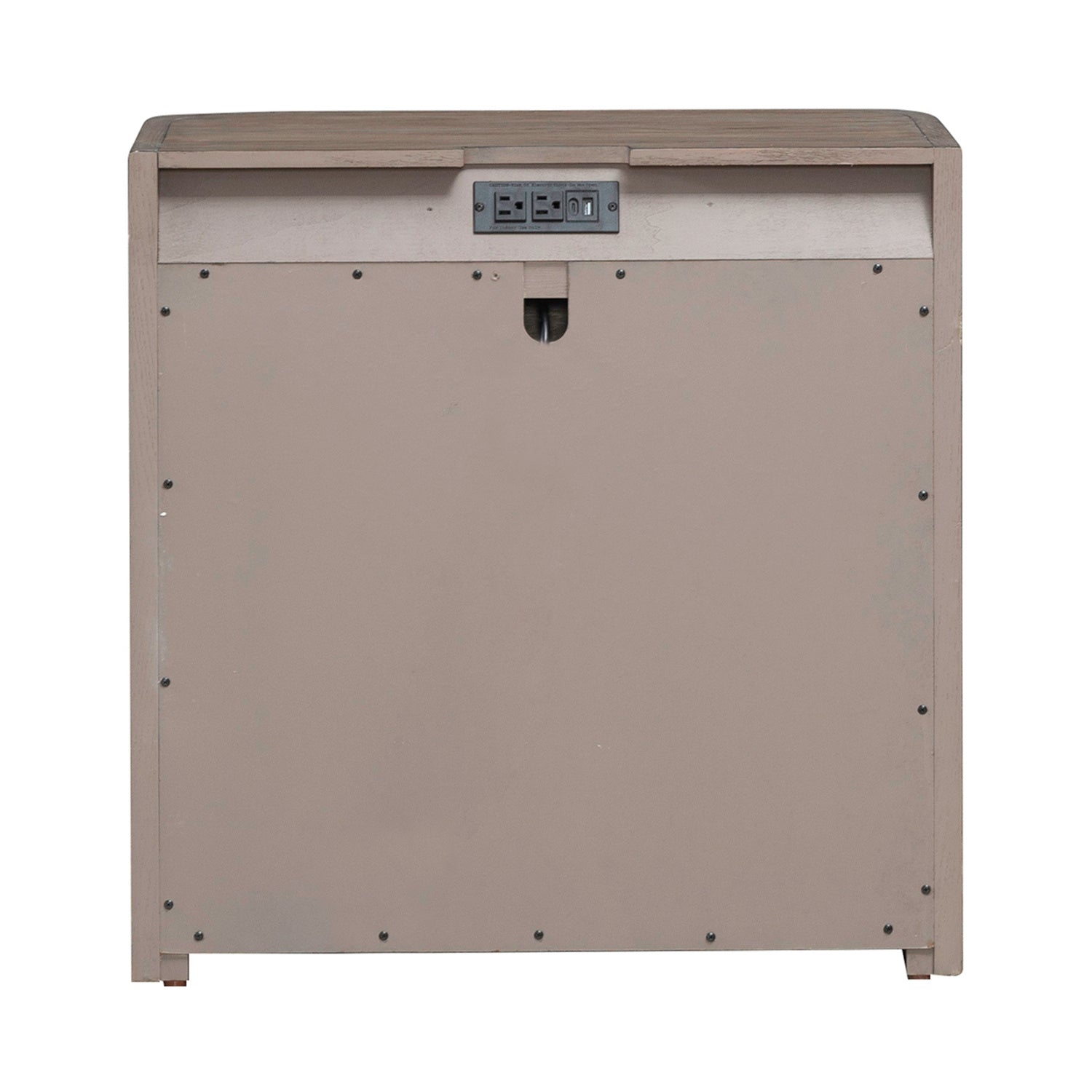 South Bend Open Nightstand with Charging Station