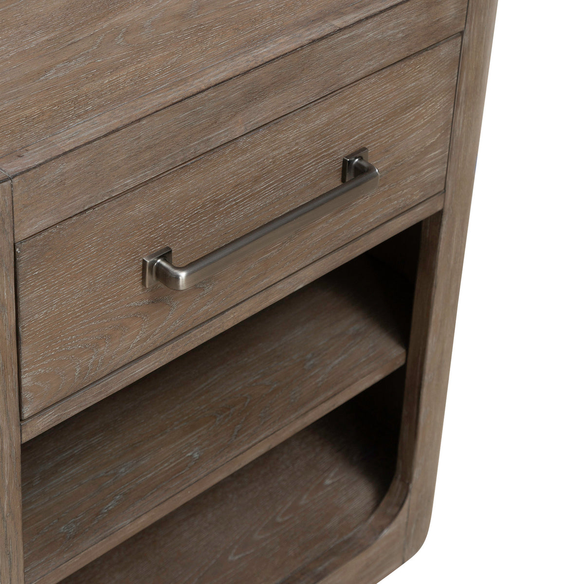 South Bend Open Nightstand with Charging Station
