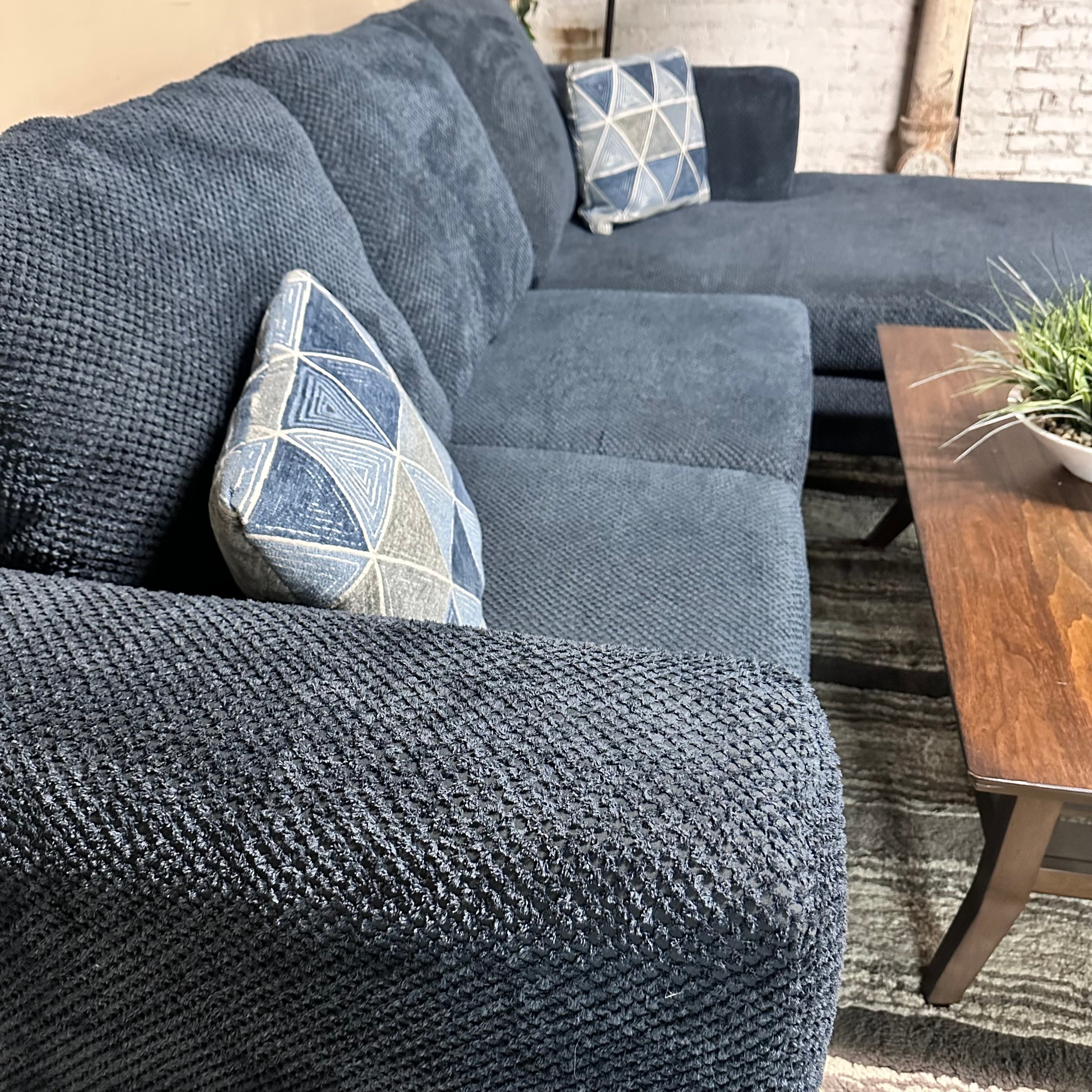Sectional Sofa in Blue