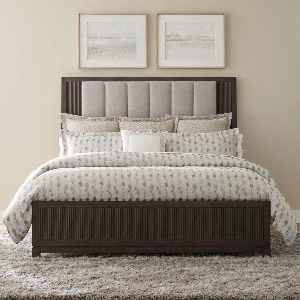 Modern Edge Upholstered Bed