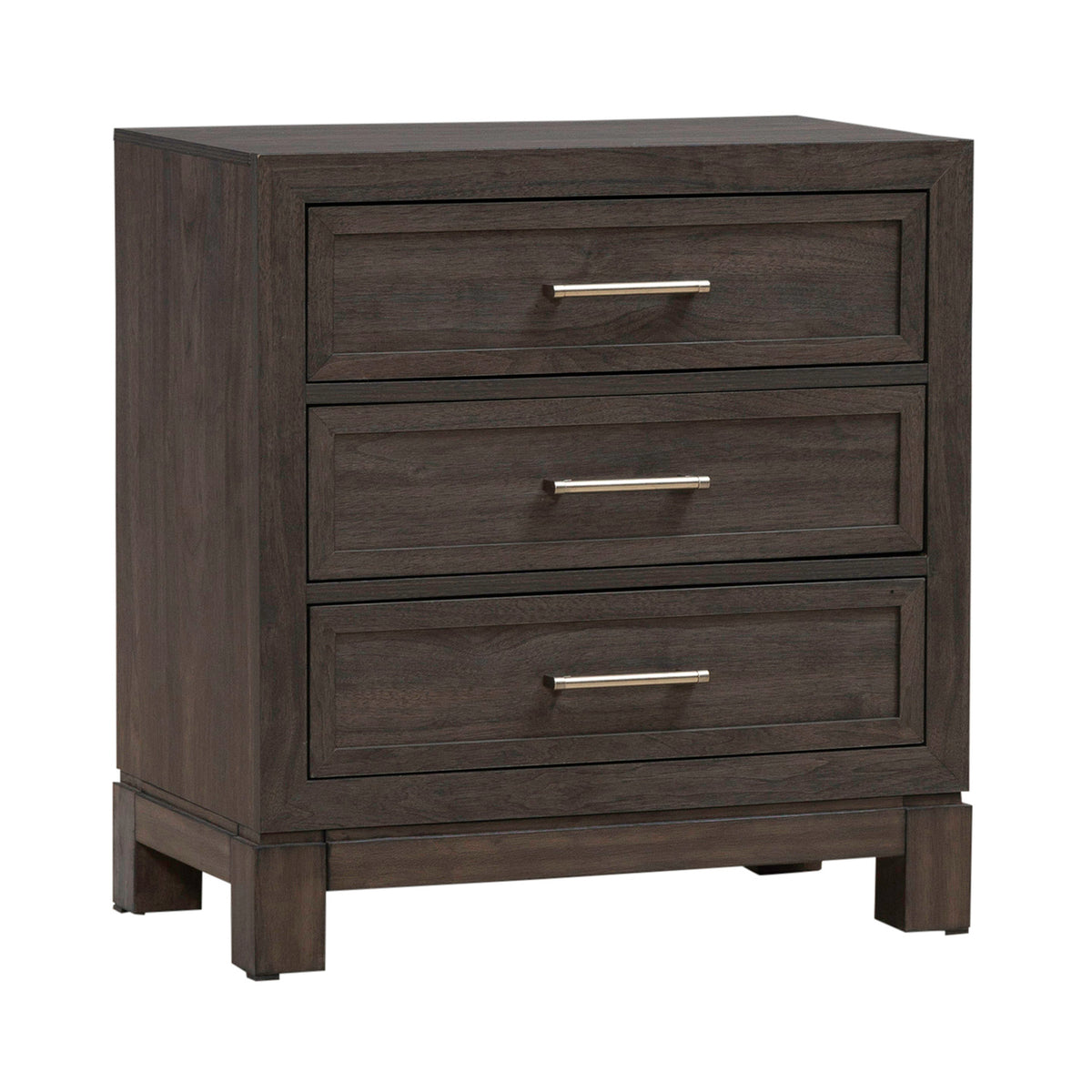 Modern Edge Nightstand with Charging Station