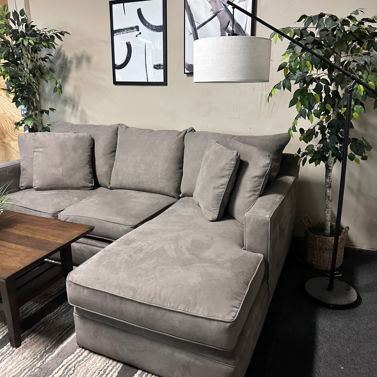 Room & Board Sectional in Taupe