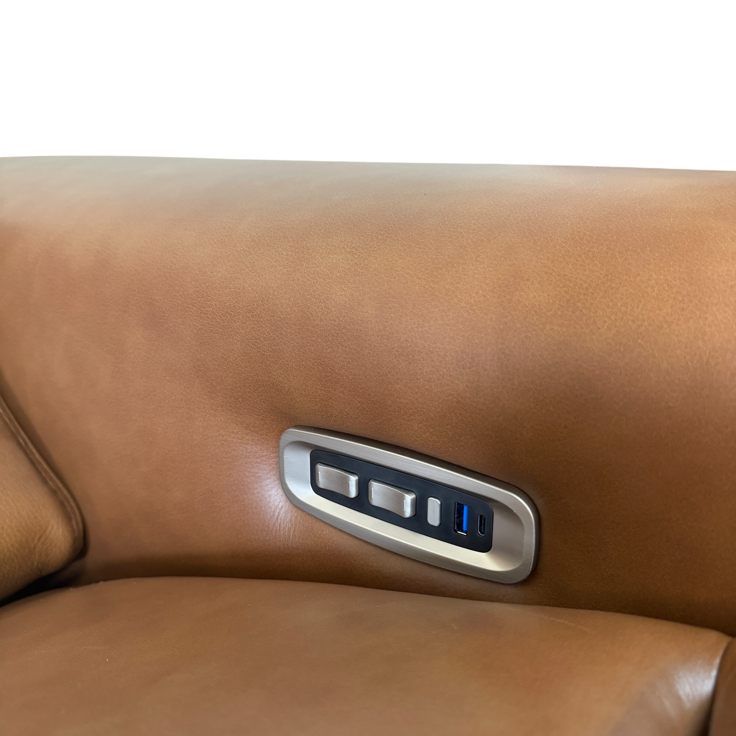 Romy Electric Recliner Modular Sectional in Leather