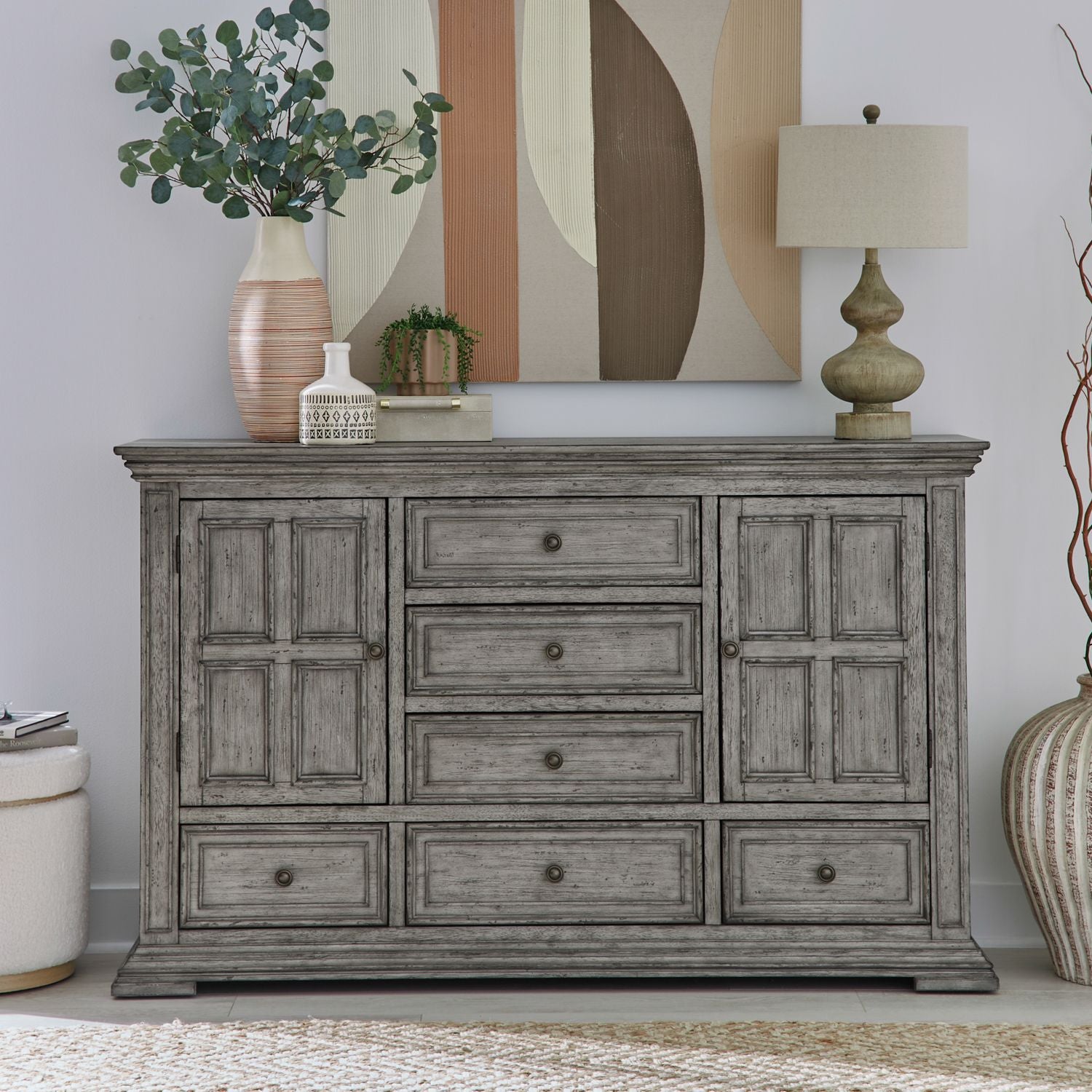 2 Door 6 Drawer Dresser