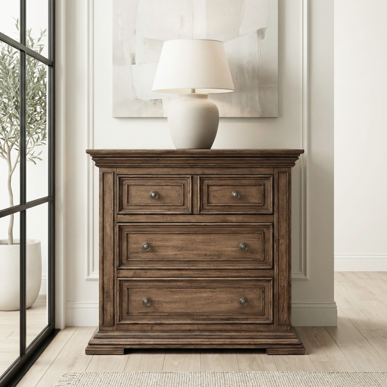 Bedside Chest w/ Charging Station