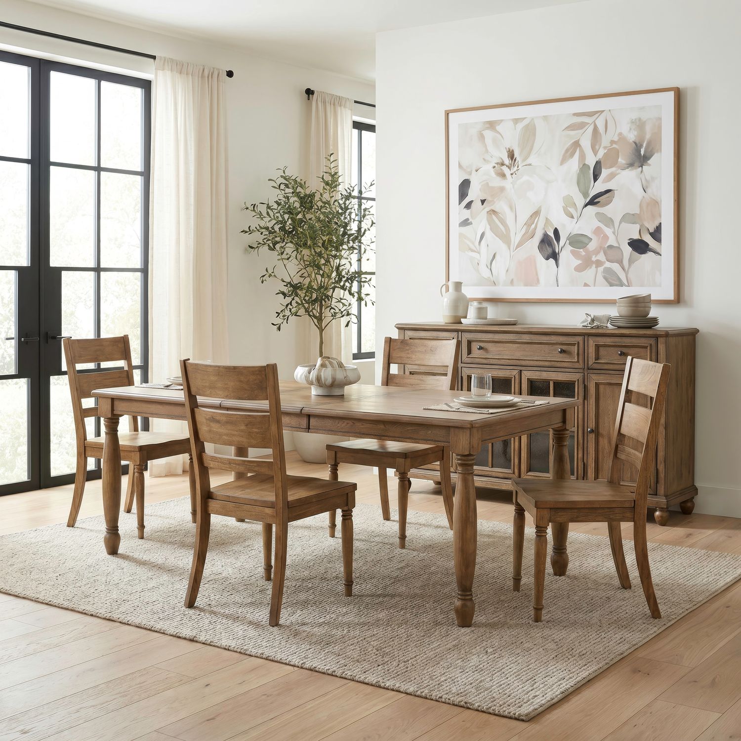 5 Piece Rectangular Table Set