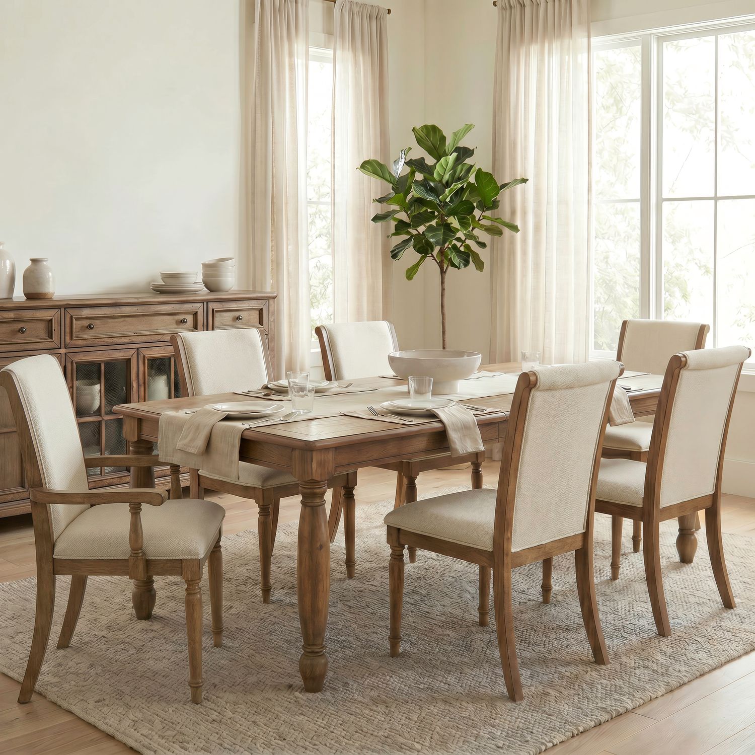 Alt 7 Piece Rectangular Table Set