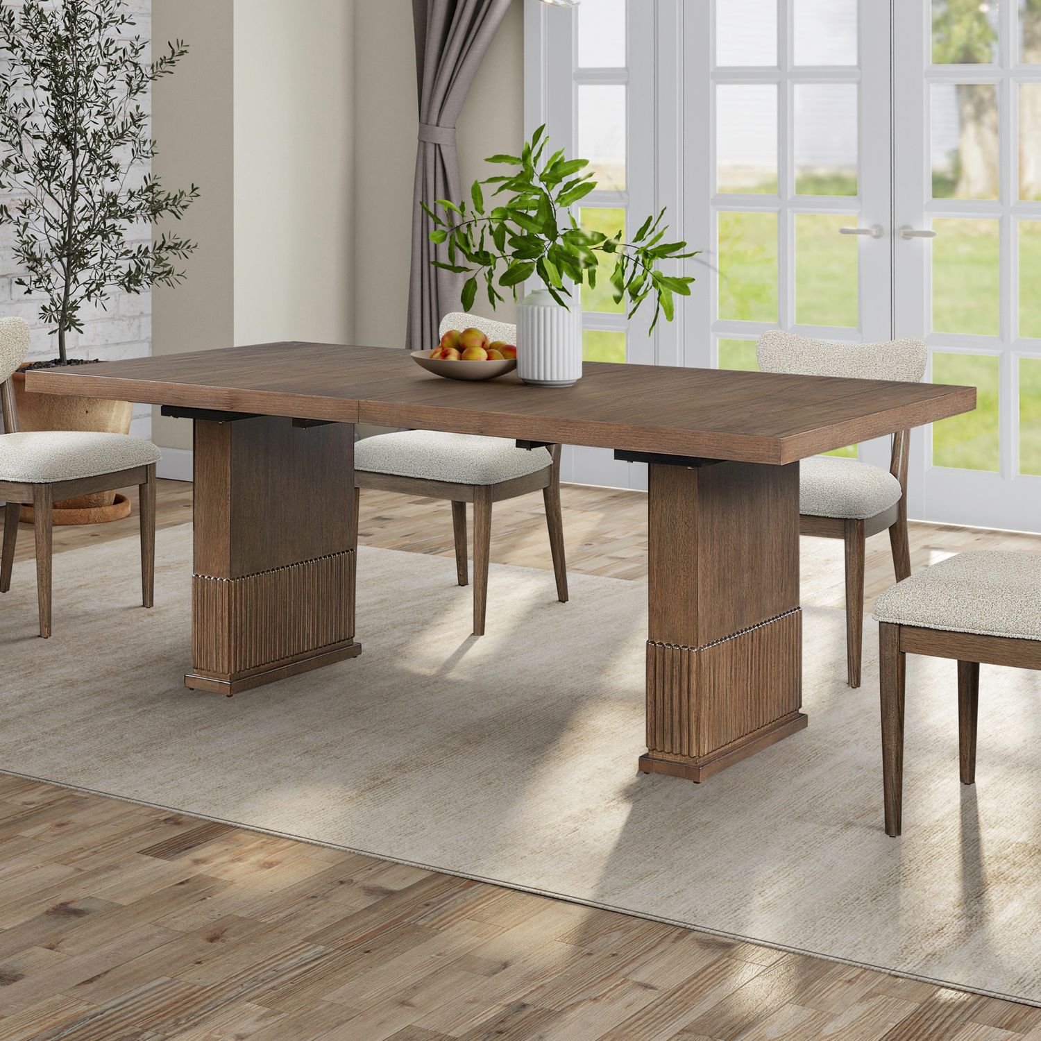 Double Pedestal Table Top