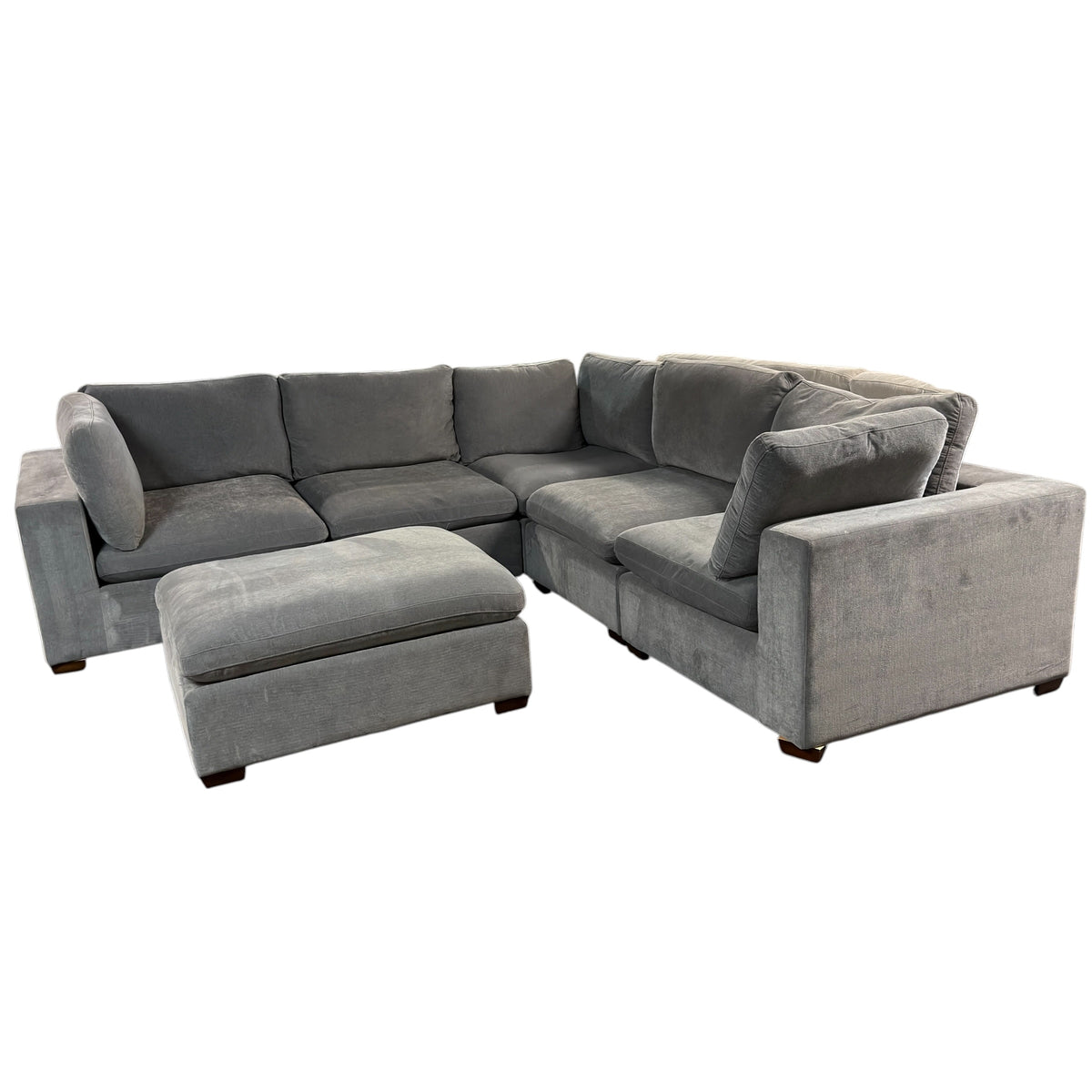 6 Piece Modular Sectional in Gray