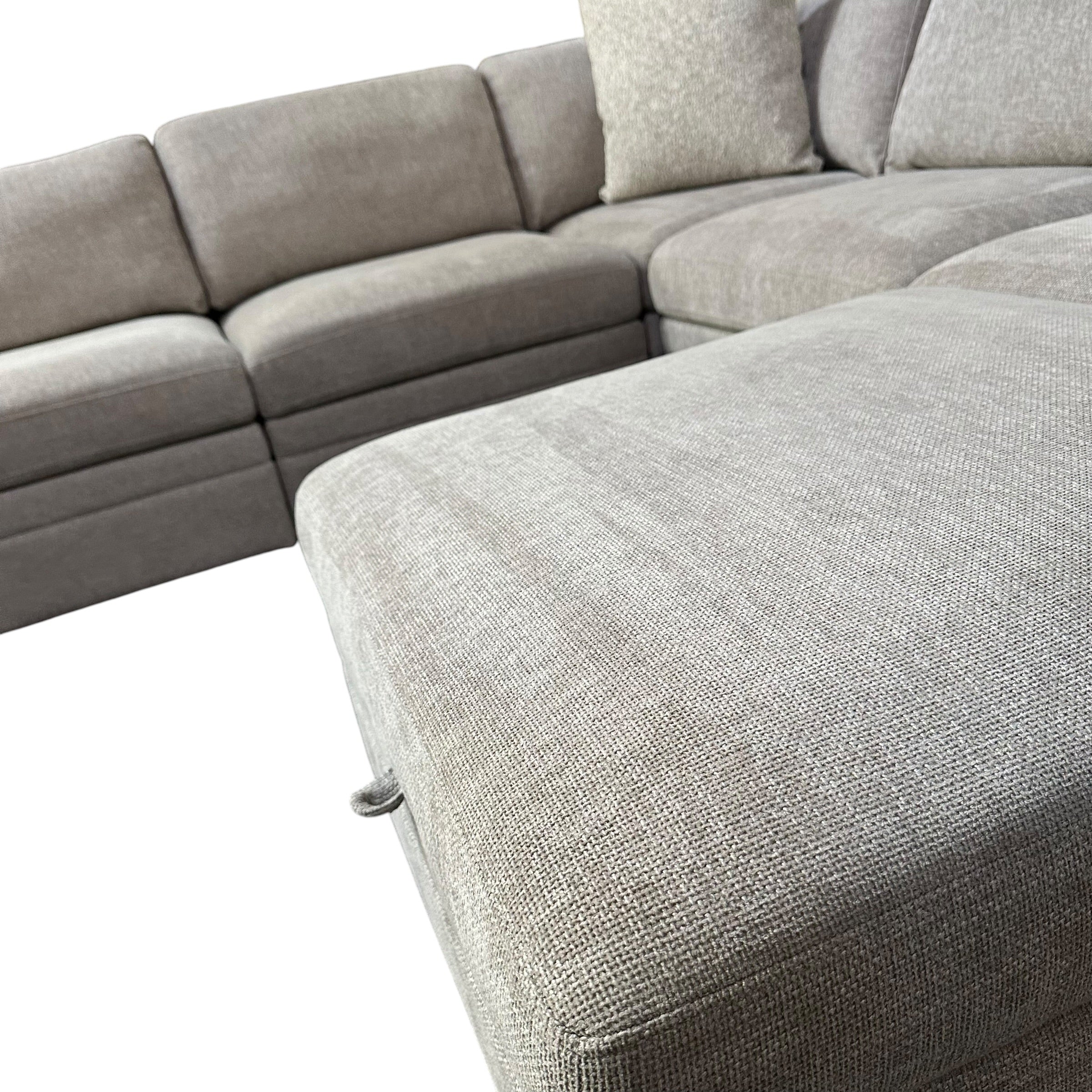 Modular Sectional with storage ottoman