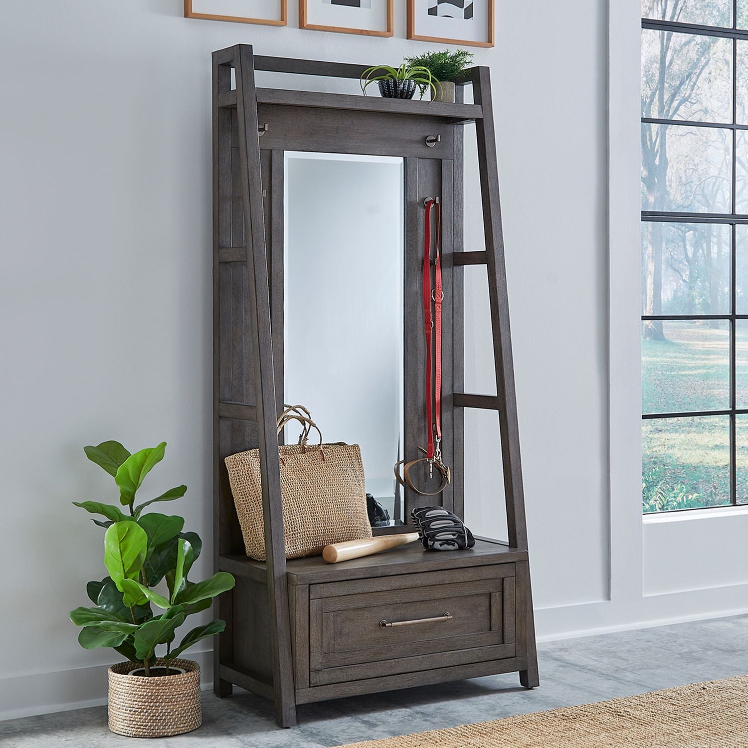 2 Piece Hall Tree Set