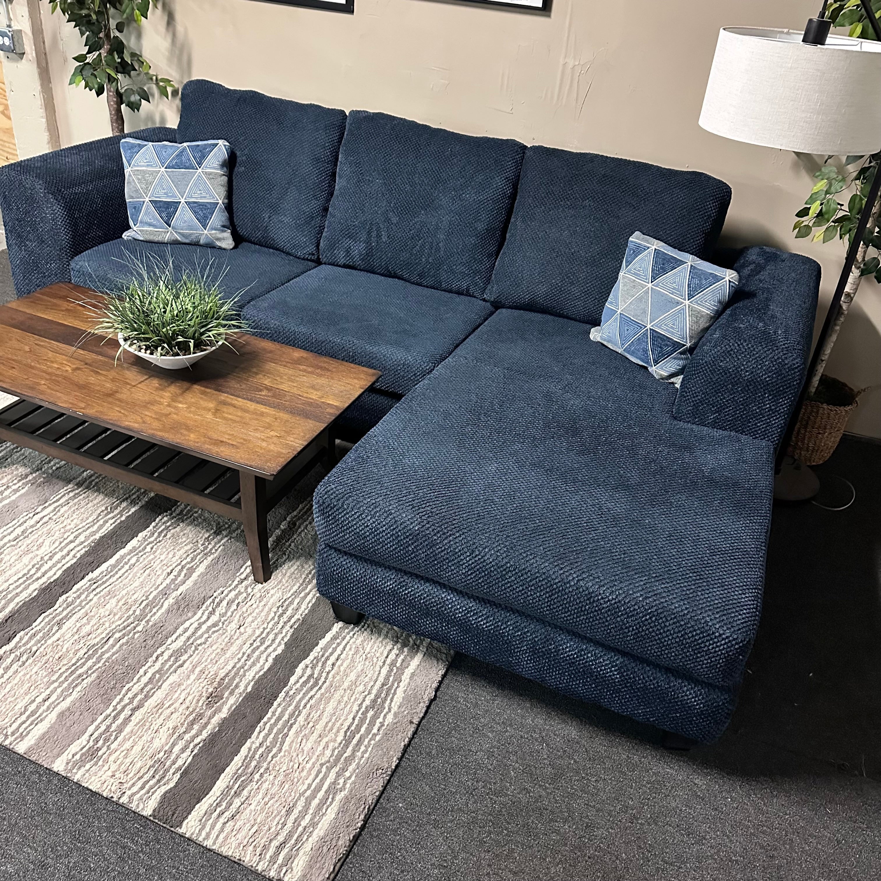 Sectional Sofa in Blue