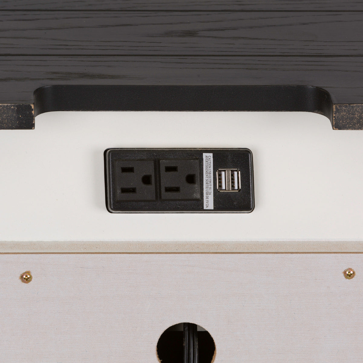 Allyson Park Nightstand with Charging Station