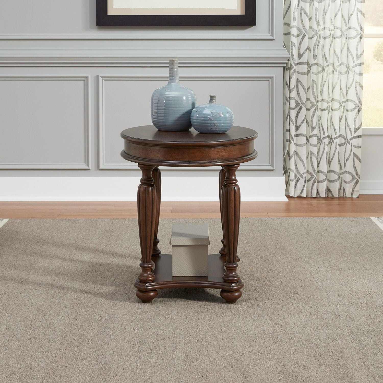 Oval End Table