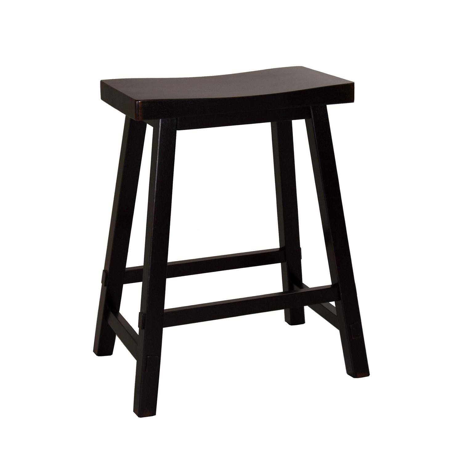 24 Inch Sawhorse Counter Stool - Black (RTA)