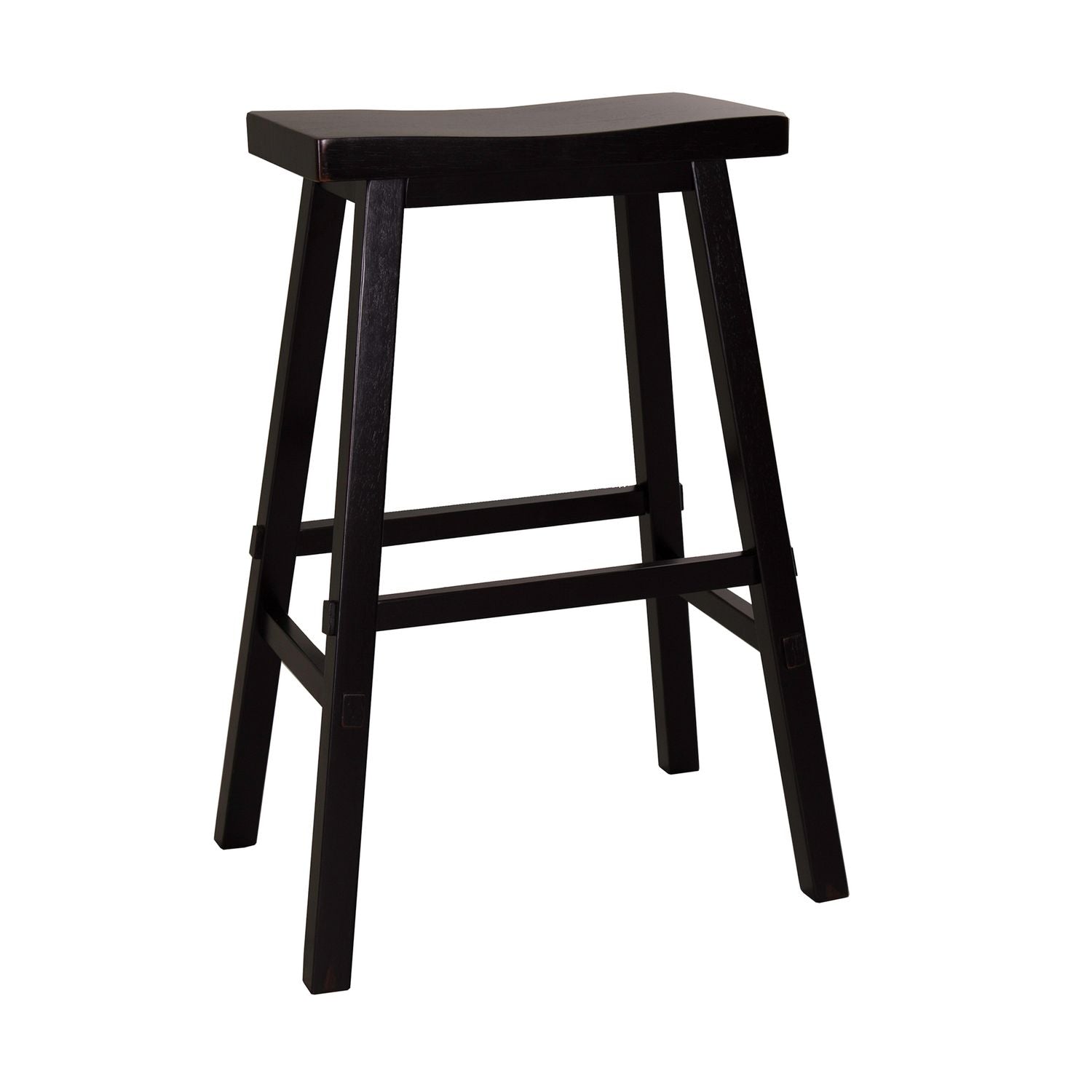 30 Inch Sawhorse Barstool - Black (RTA)