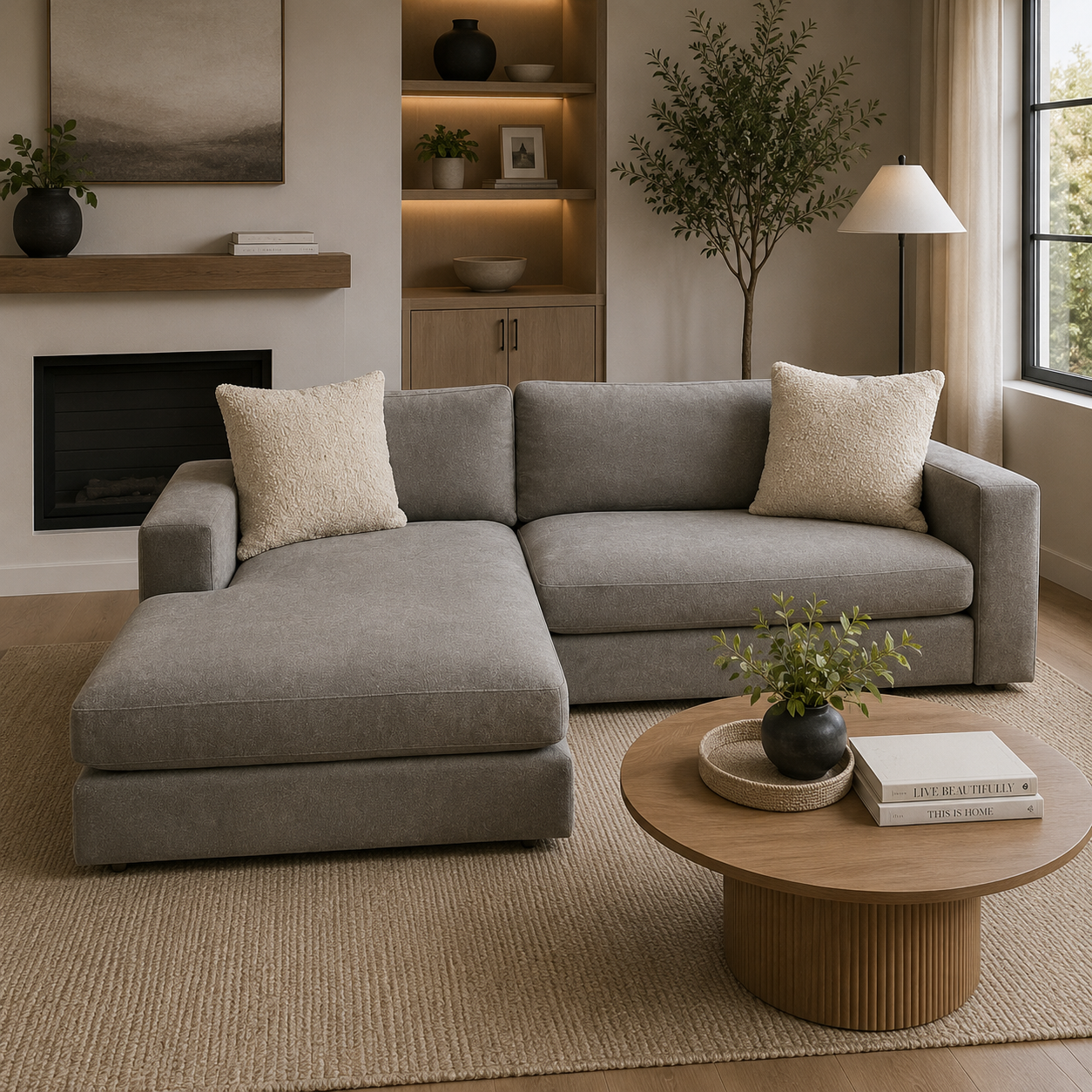 Sectional Sofa with Reversible Chaise